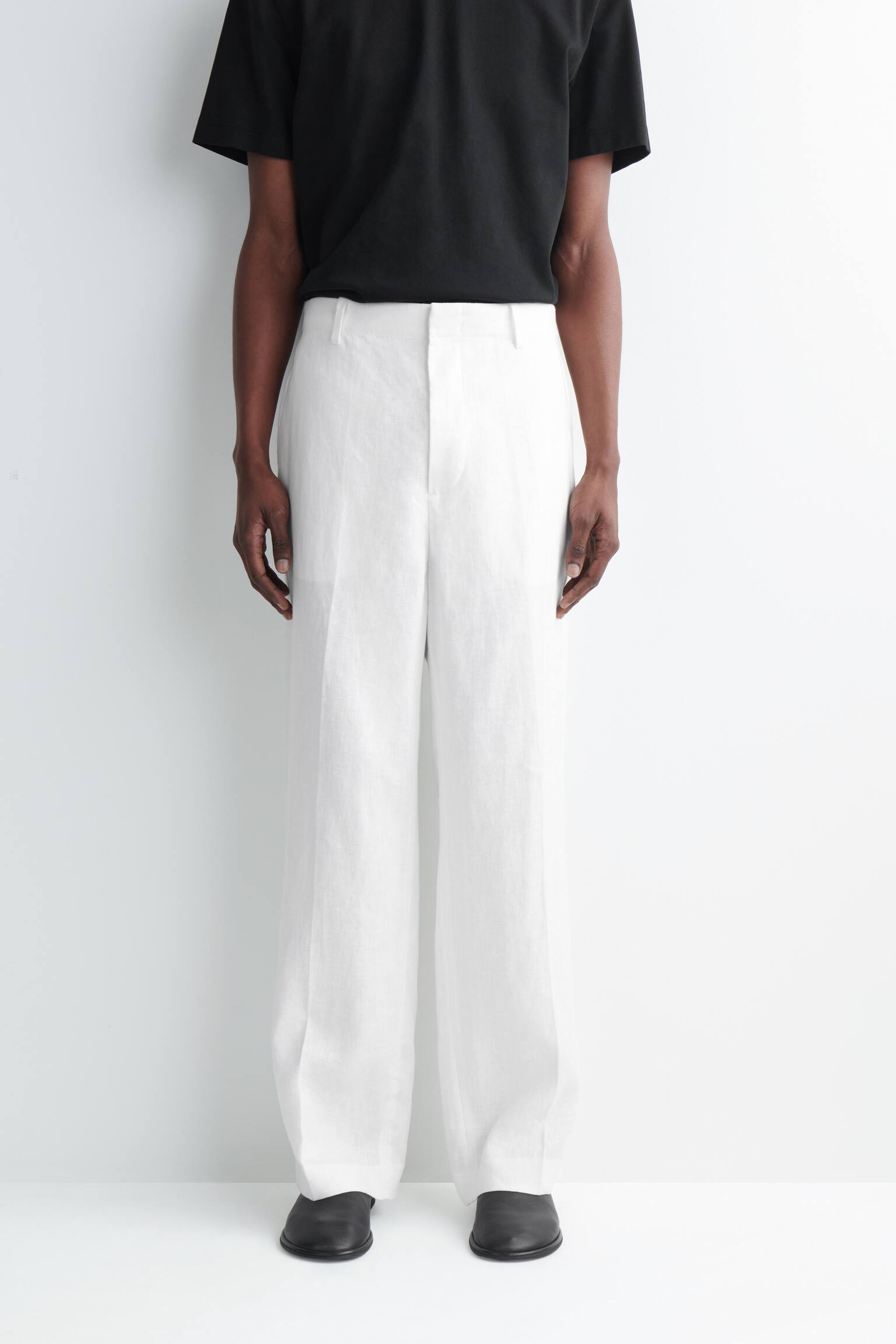 LOCKERE LEINENHOSE MIT GERADEM BEIN - 6