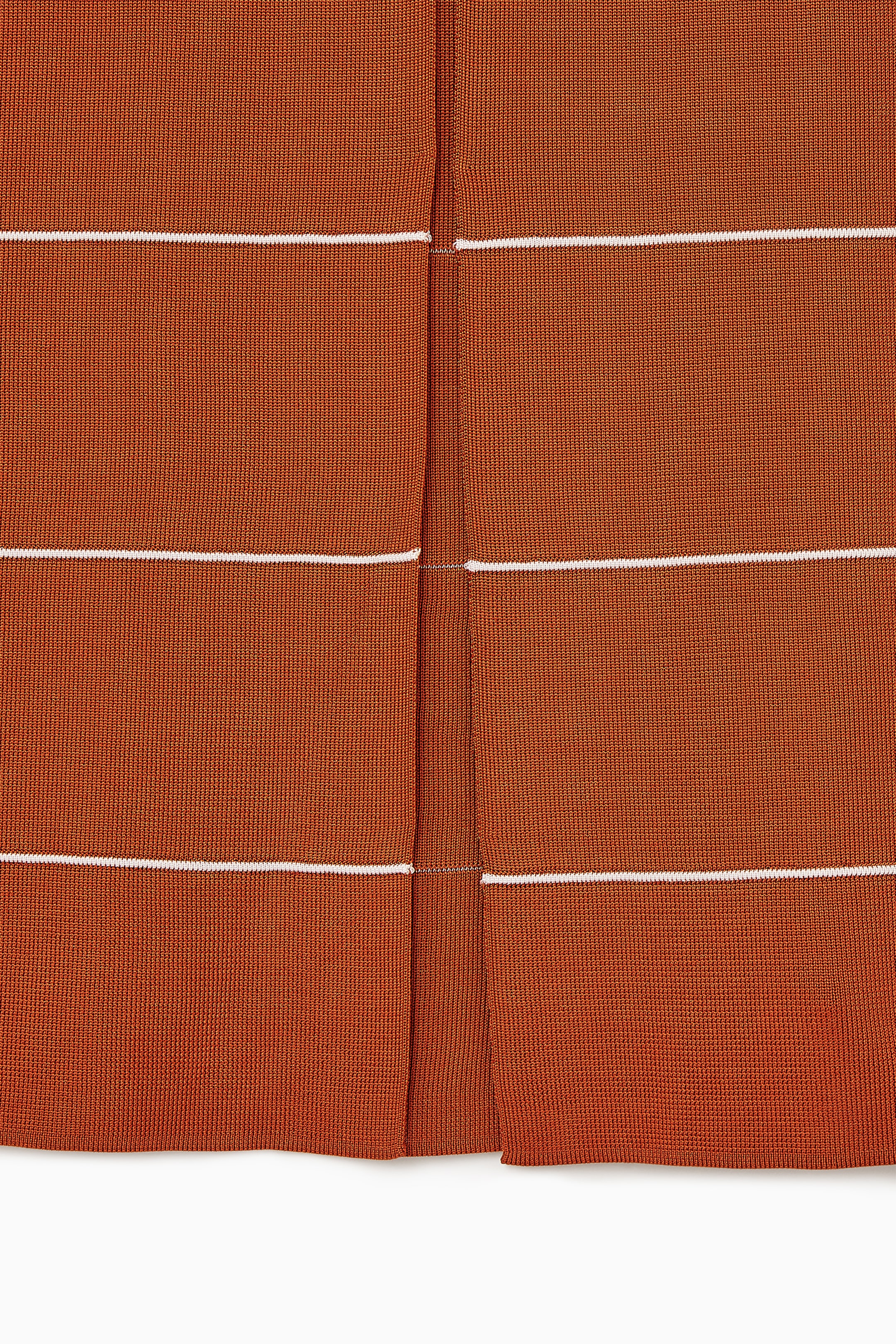 Ingrandisci l'immagine: STRIPED KNITTED MAXI SKIRT - DARK ORANGE / STRIPED - DONNA | H&M CH 2