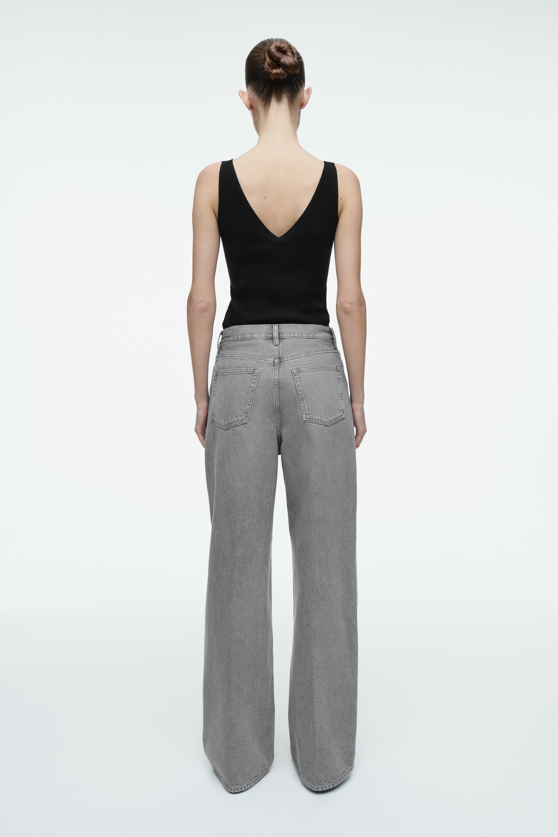 Grotere afbeelding bekijken: TIDE WIDE-LEG JEANS - GRIJS - DAMES | H&M NL 3