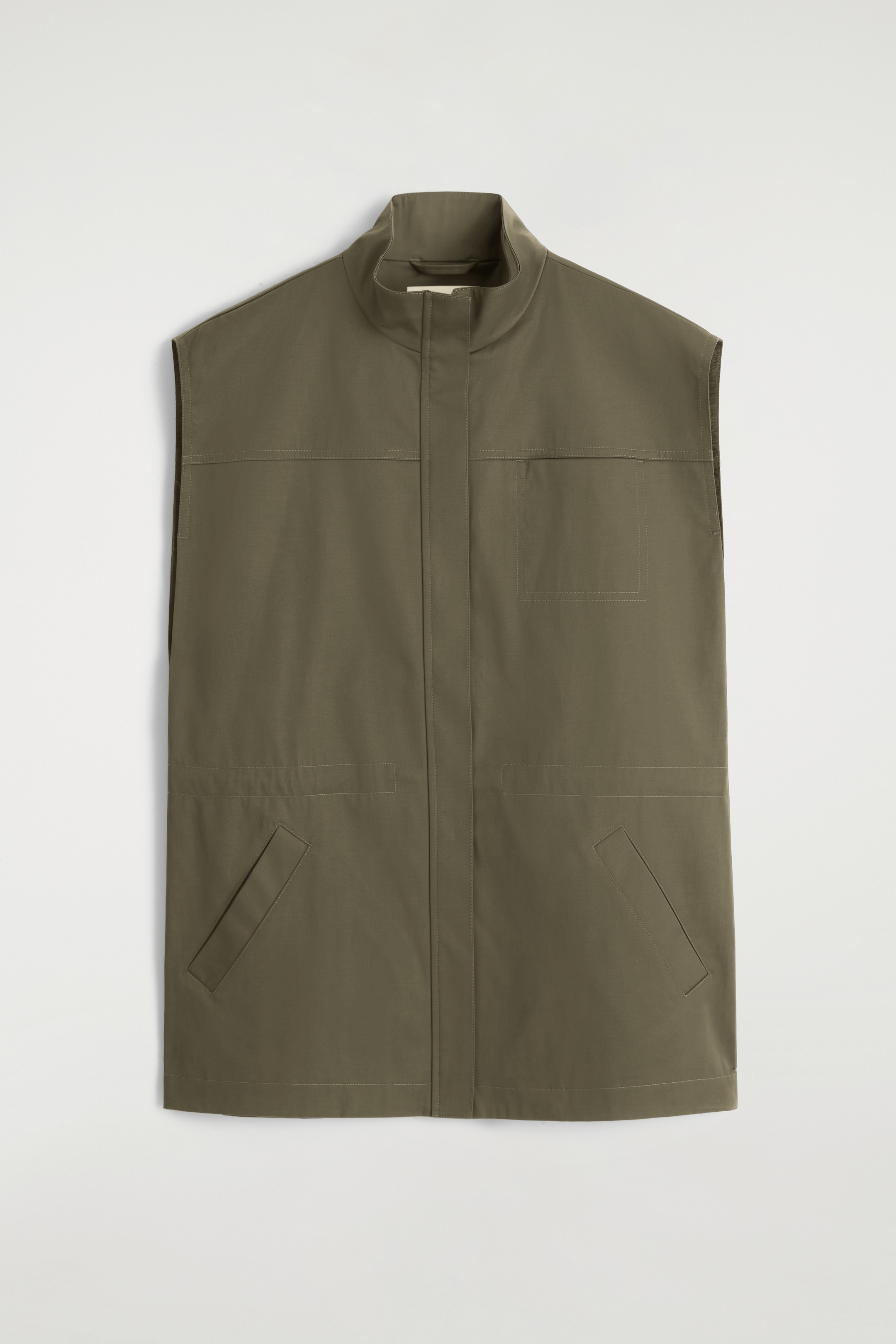 Größeres Bild anzeigen: UTILITY-WESTE MIT STEHKRAGEN - KHAKI - Ladies | H&M AT 6