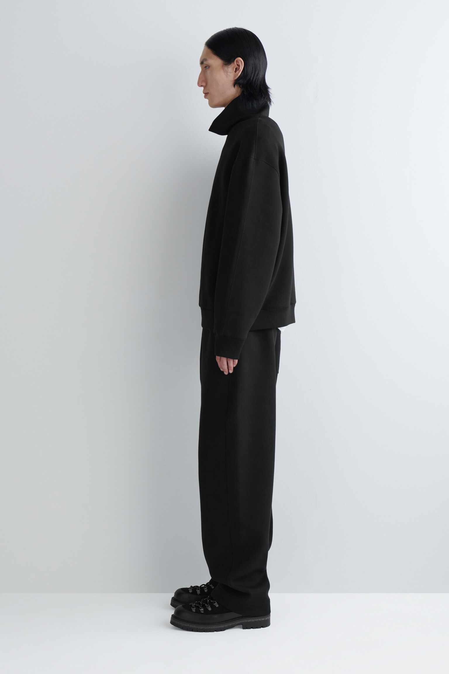 SCUBA BARREL-LEG JOGGERS - BLACK/GREY MÉLANGE - 6