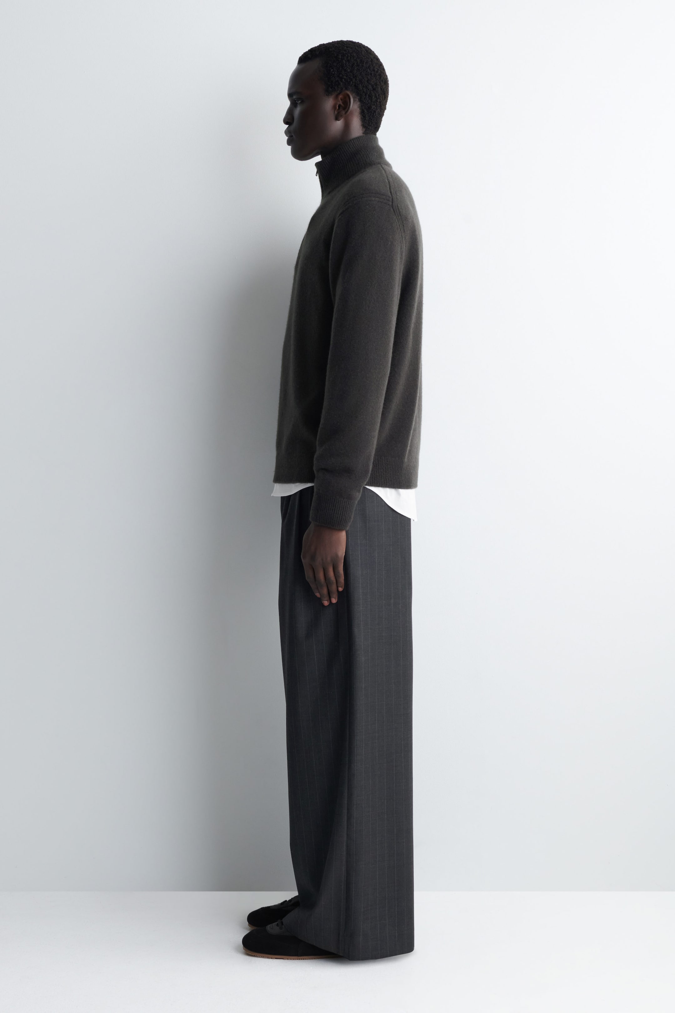 MERINO WOOL WIDE-LEG TROUSERS