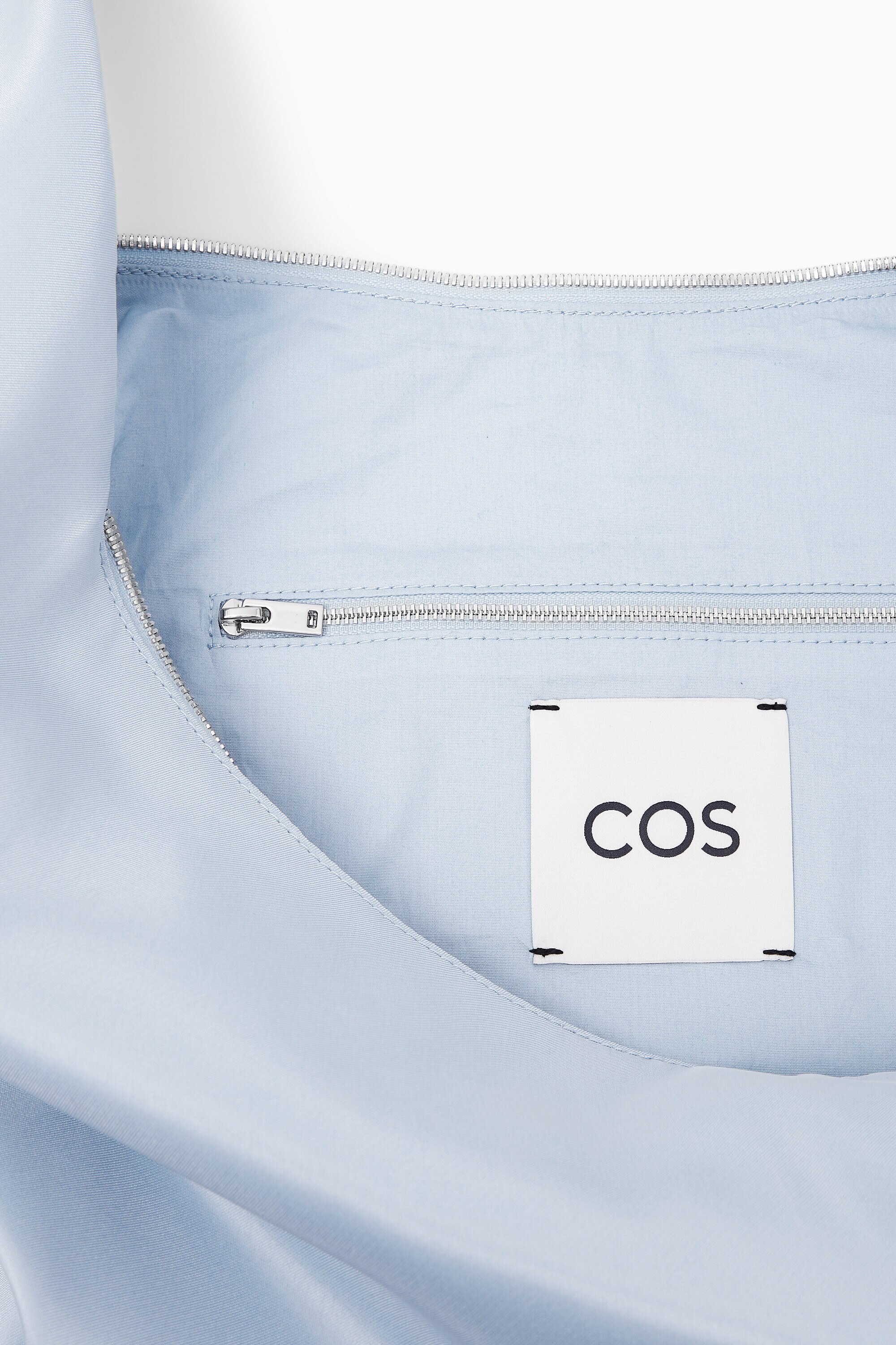 HIGH-SHINE SHOULDER BAG - LIGHT BLUE | COS AU