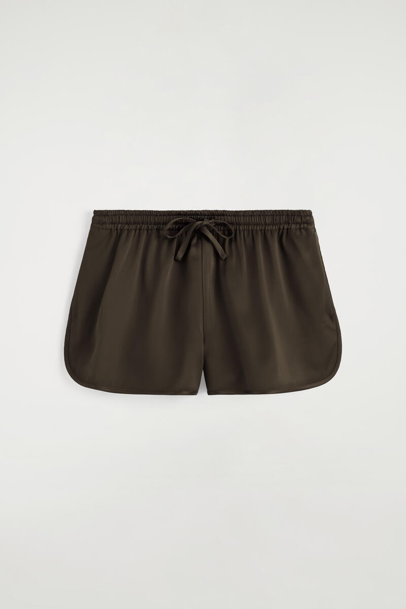 Satin Track Shorts