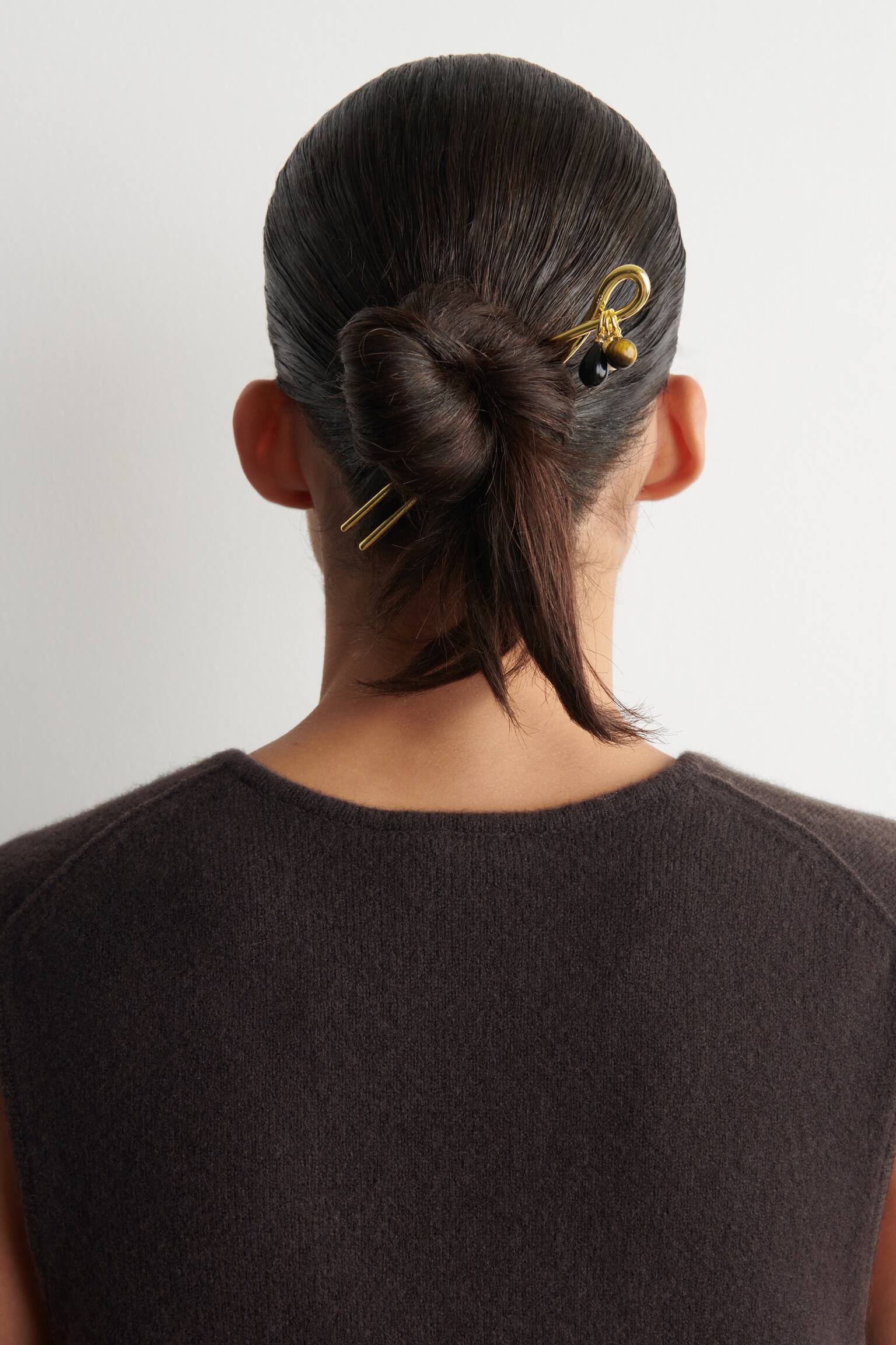 ÉPINGLE À CHEVEUX À CHARMS - DORÉ - 1