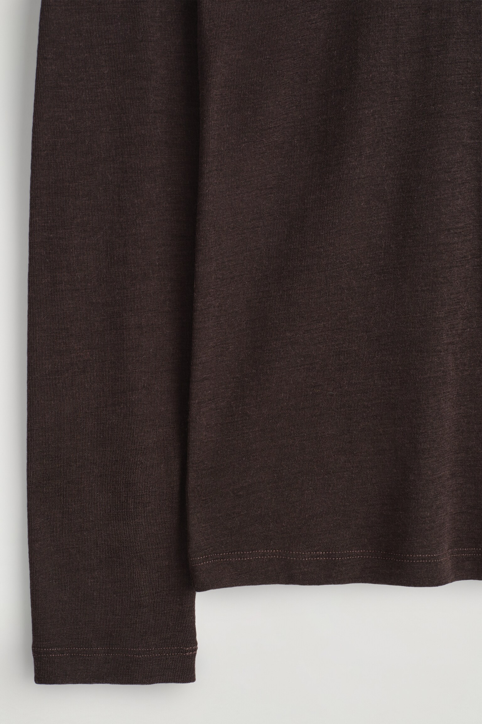 JERSEY FINO DE LANA SLIM FIT - MARRÓN OSCURO/GRIS OSCURO/NEGRO - 4