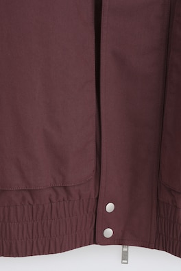PADDED MOCK-NECK BOMBER JACKET — BURGUNDY 12