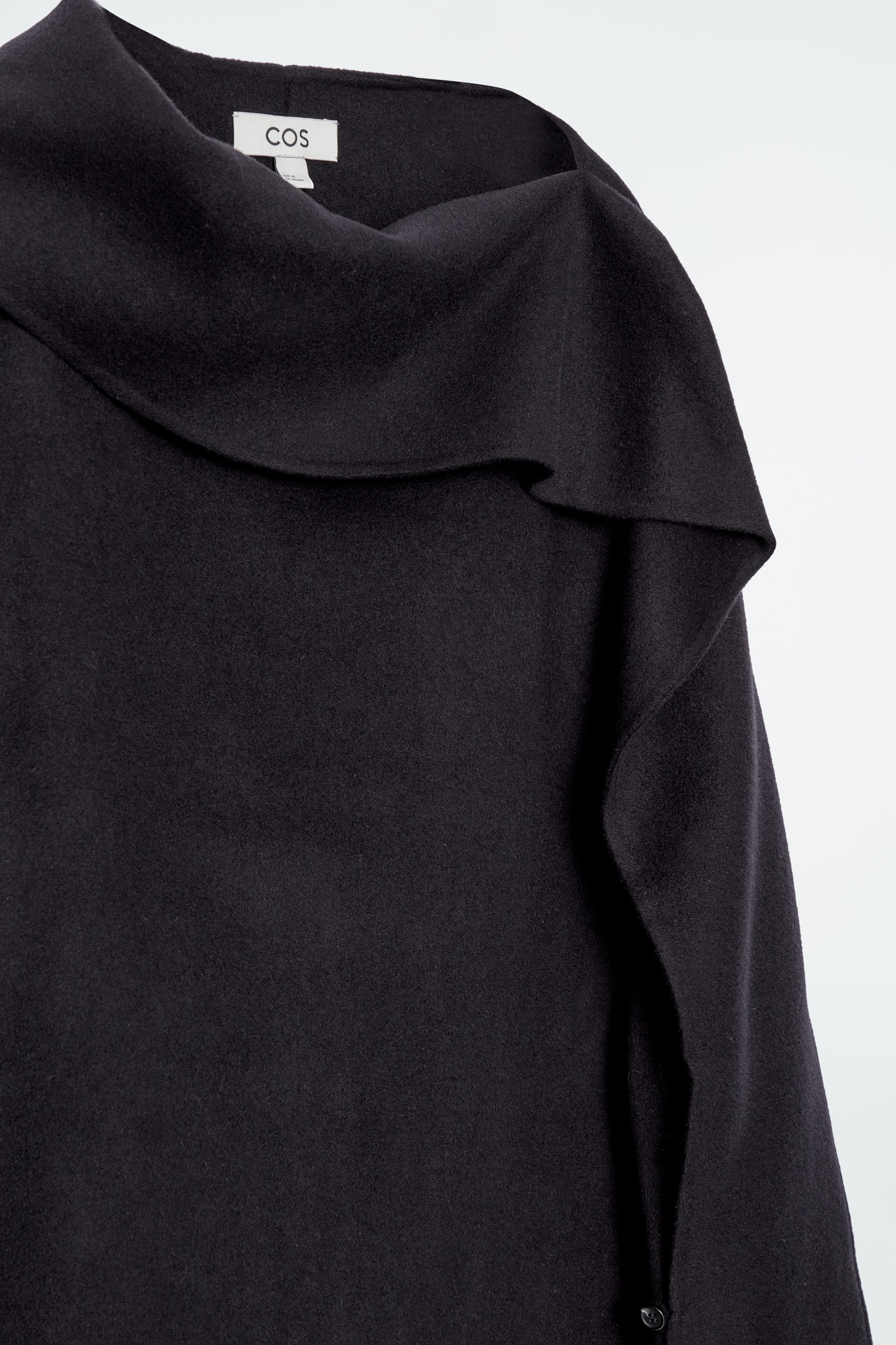 Grotere afbeelding bekijken: ASYMMETRISCHE DUBBELZIJDIGE WOLLEN TOP - MARINEBLAUW - DAMES | H&M NL 8