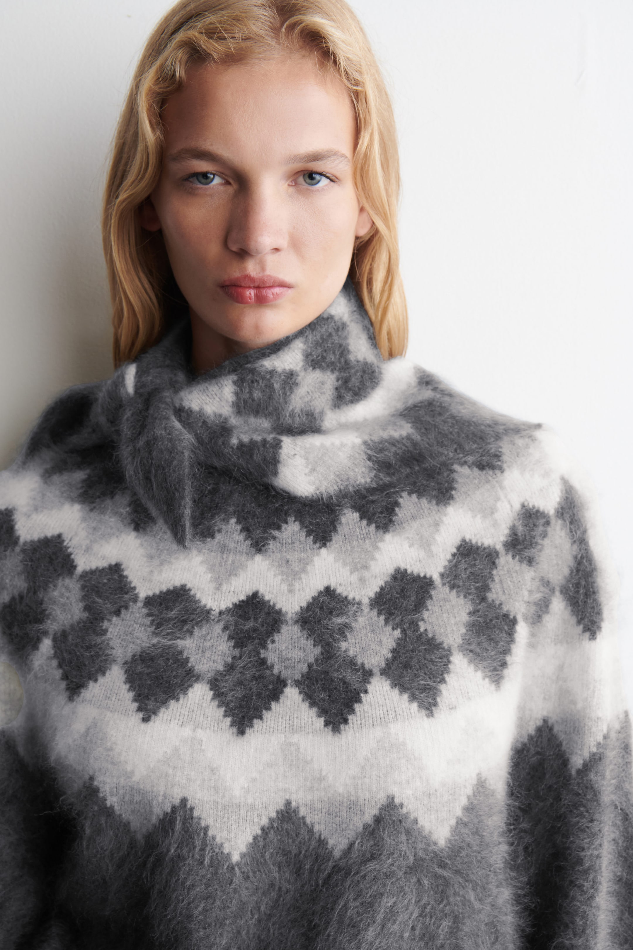 FAIR ISLE BRUSHED-CASHMERE SWEATER
