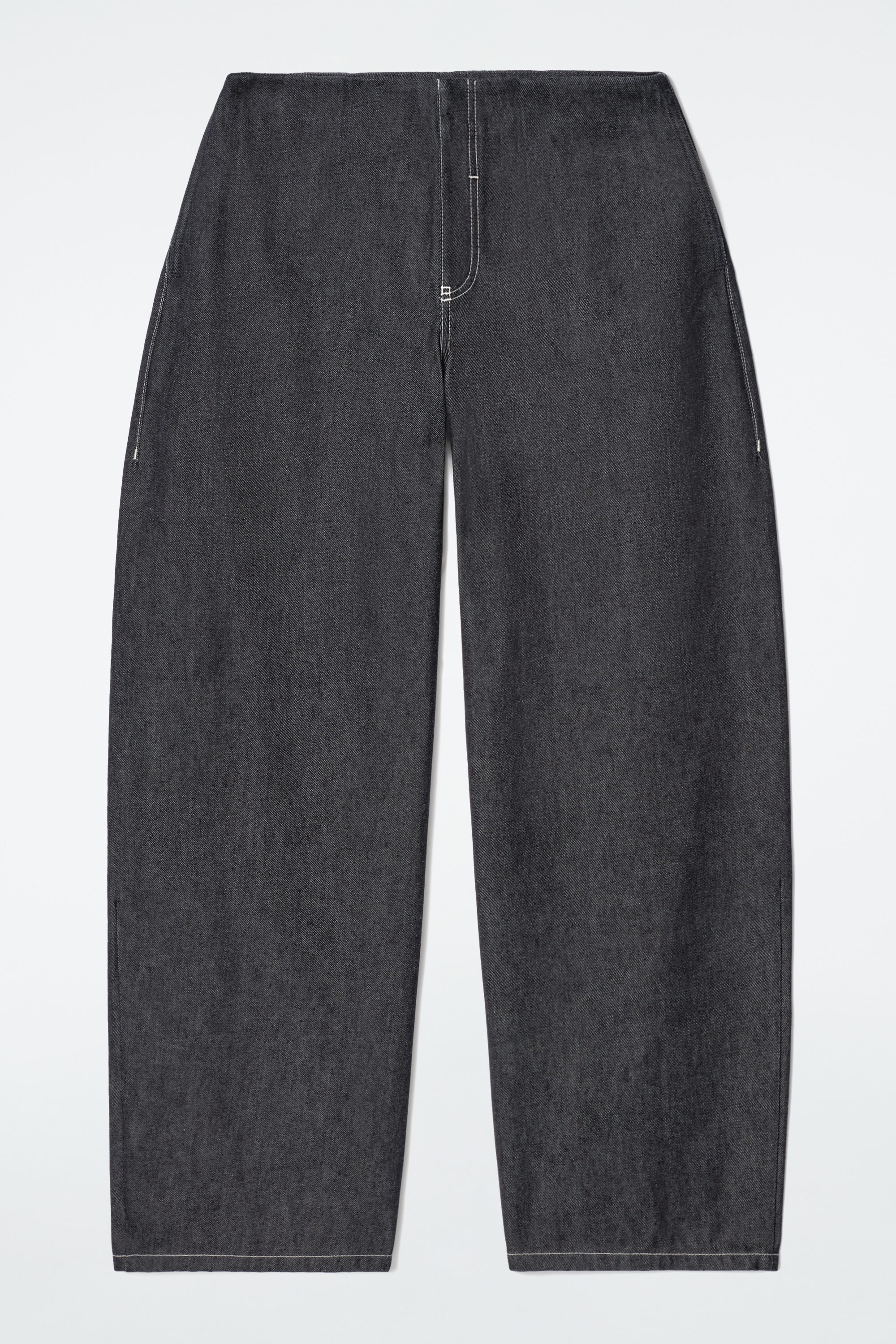 DENIM BARREL-LEG JEANS - INDIGO | COS