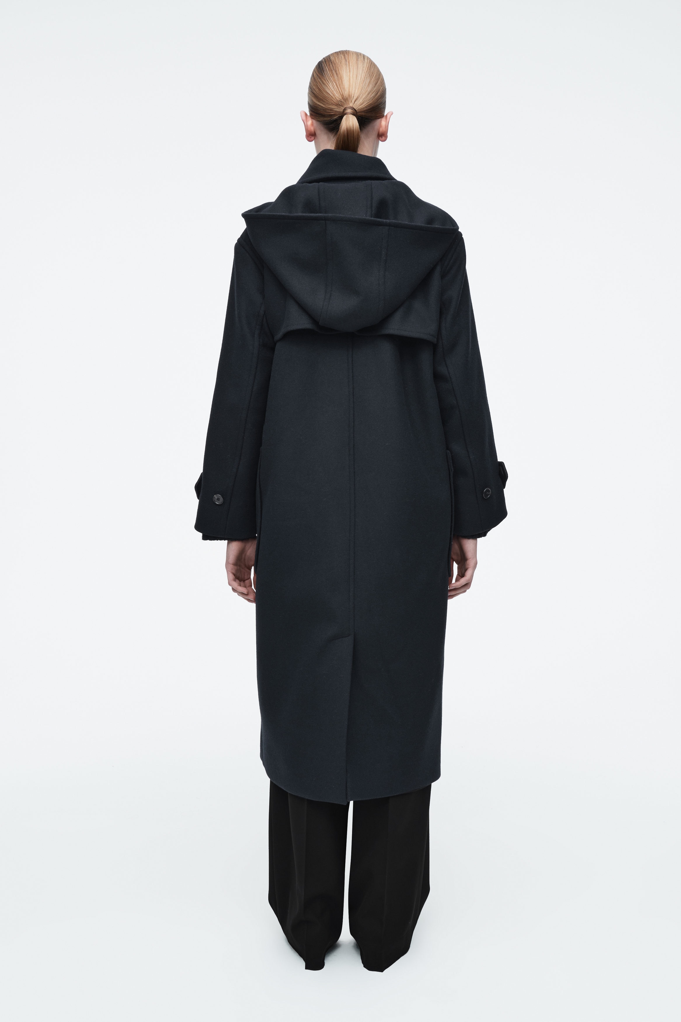 OHTORO Boucle Duffle Coat ブラック boucle duffle coat | OHOTORO