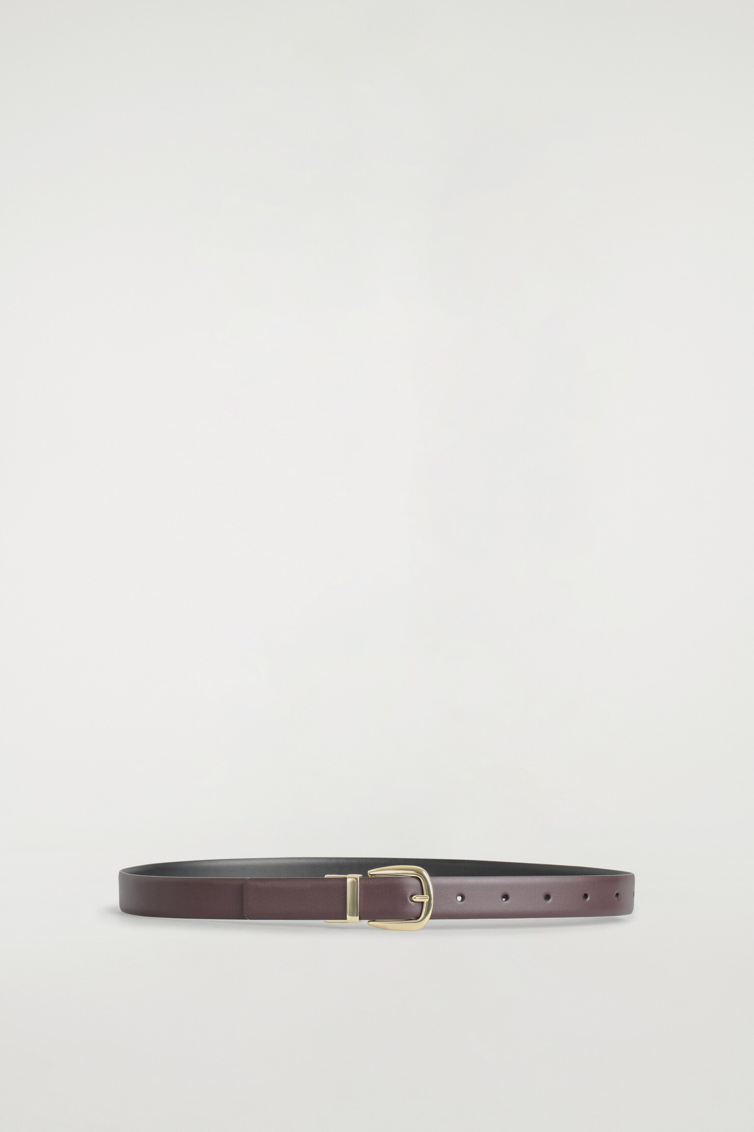 CEINTURE RÉVERSIBLE EN CUIR - BORDEAUX / NOIR/MARRON / BORDEAUX/NOIR / ÉCRU - 2