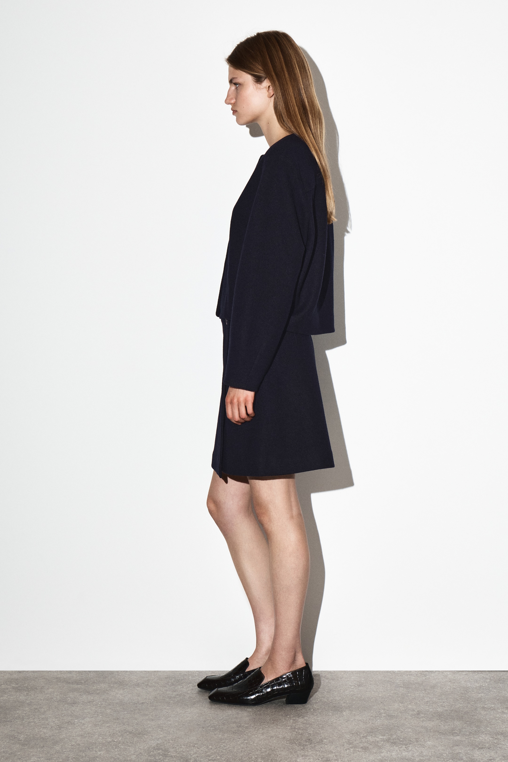 Ingrandisci l'immagine: BOILED MERINO WOOL MINI SKIRT - NAVY - DONNA | H&M CH 3