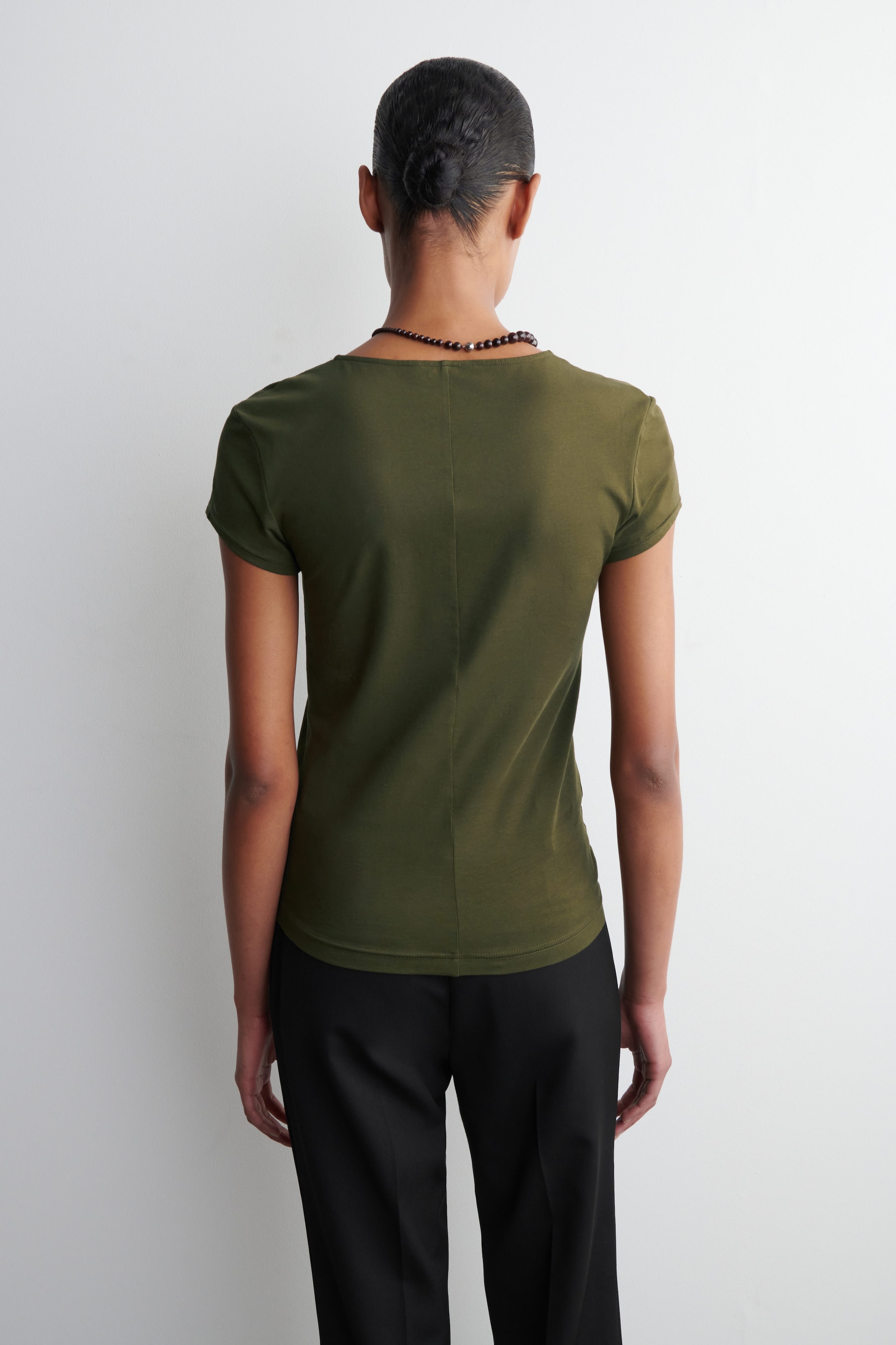 SCOOP-NECK T-SHIRT
