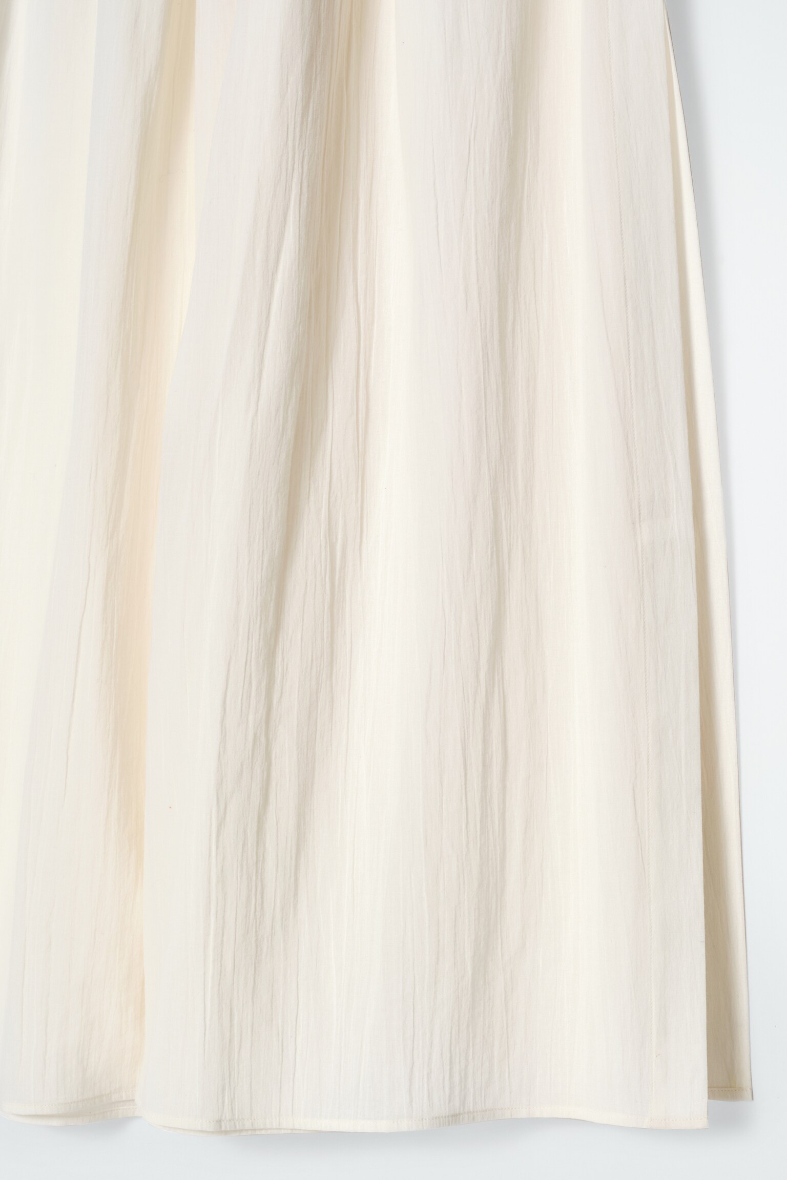 PANTALONI IN COTONE INCRESPATO - BIANCO/NERO - 4