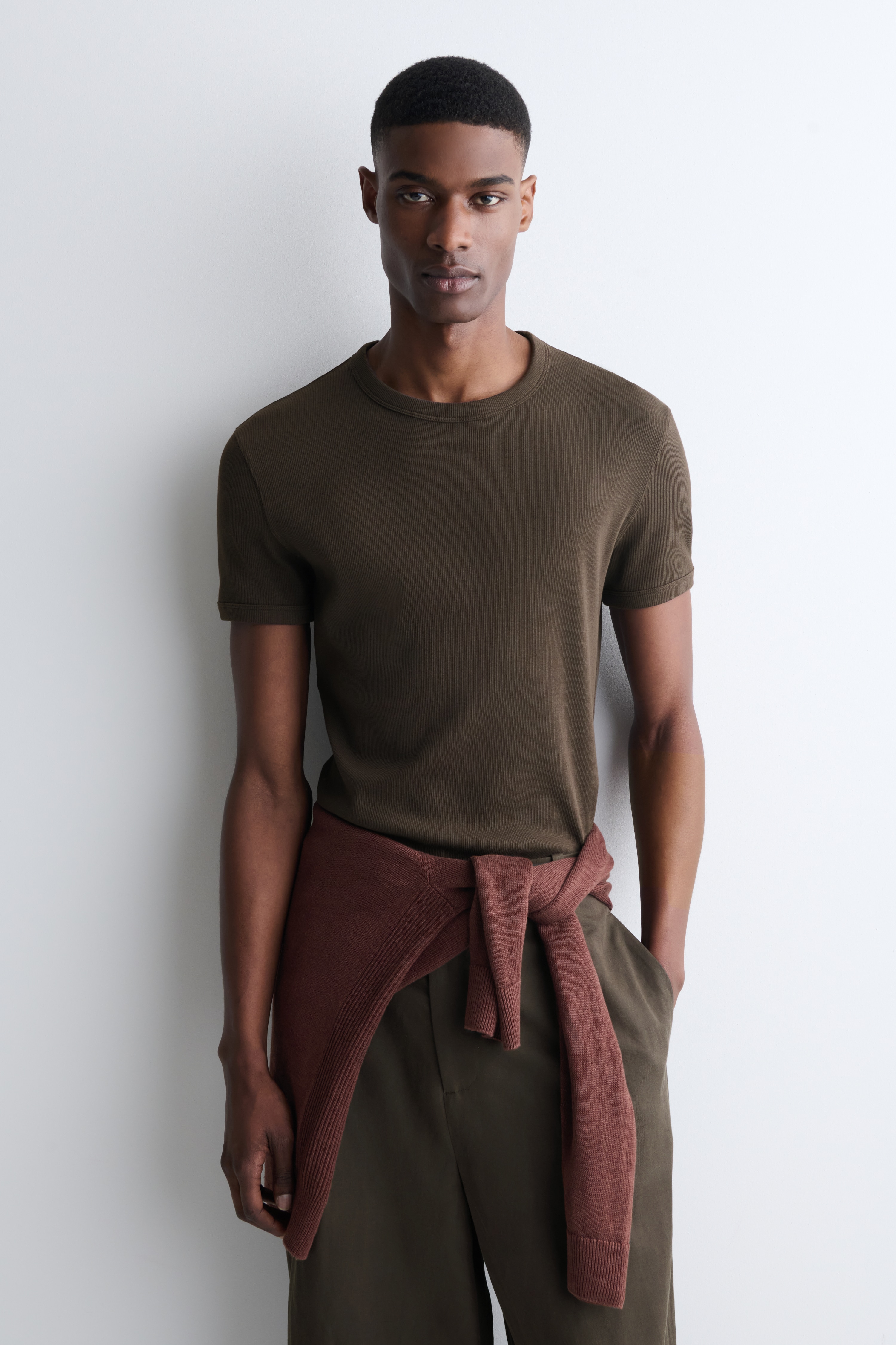 T-SHIRT SLIM IN COTONE A COSTE