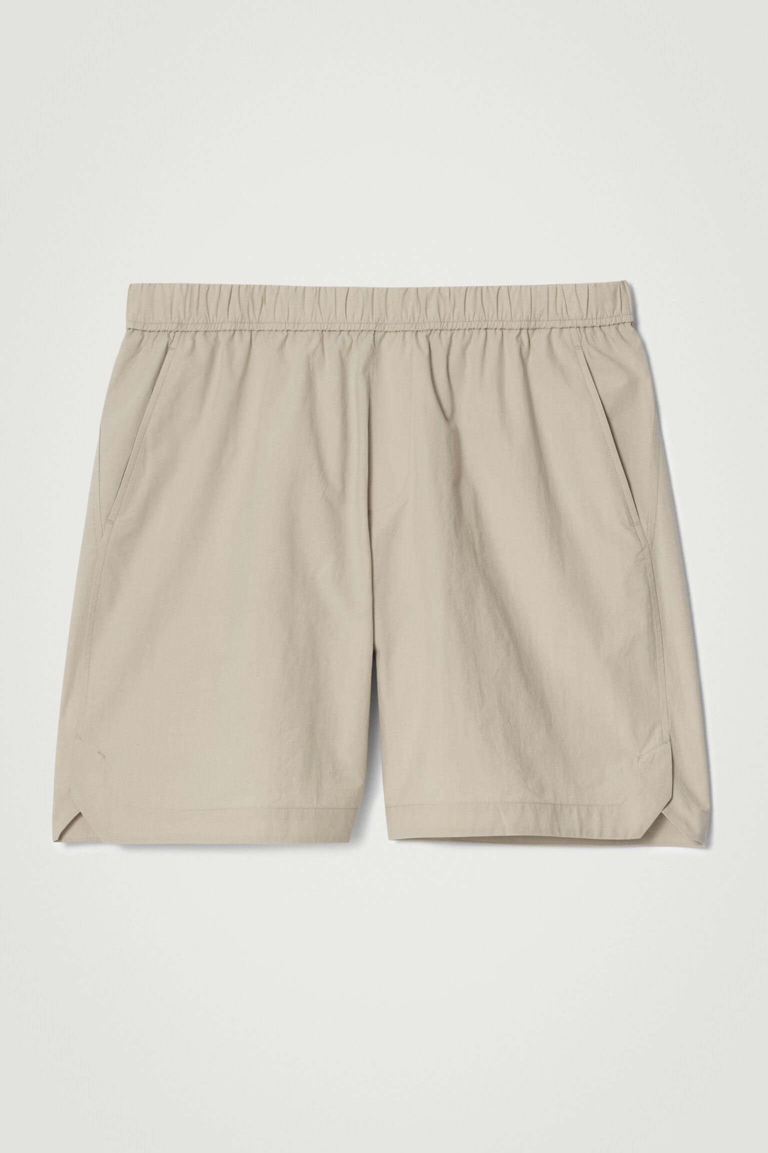 PIMA COTTON ELASTICATED SHORTS - MOLE/NAVY/GREEN - 2