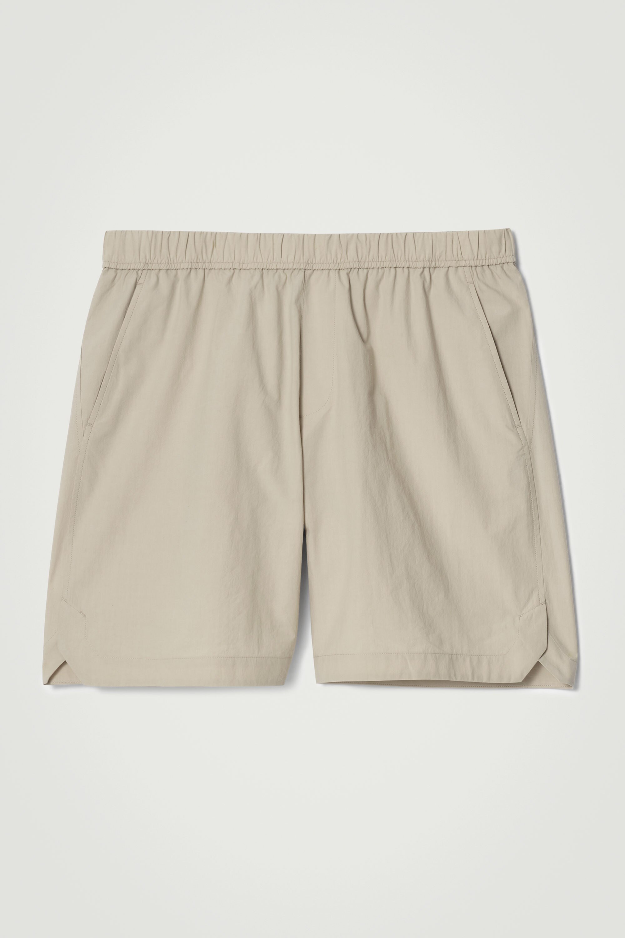 PIMA COTTON ELASTICATED SHORTS - MOLE | COS US PIMA COTTON ELASTICATED SHORTS - MOLE | COS US