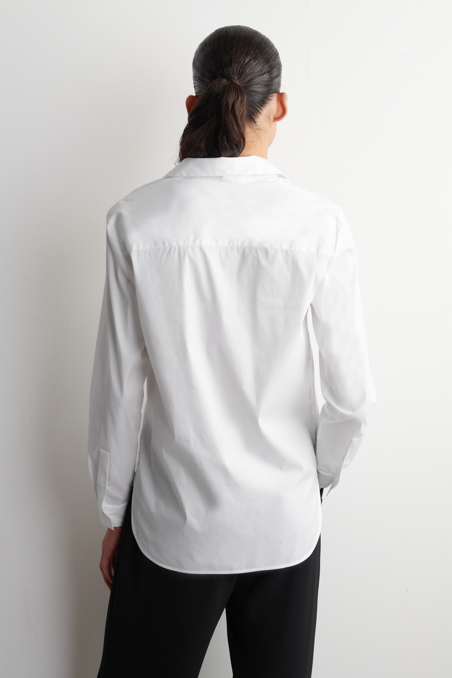 CHEMISE CLASSIQUE EN COTON - BLANC - 3