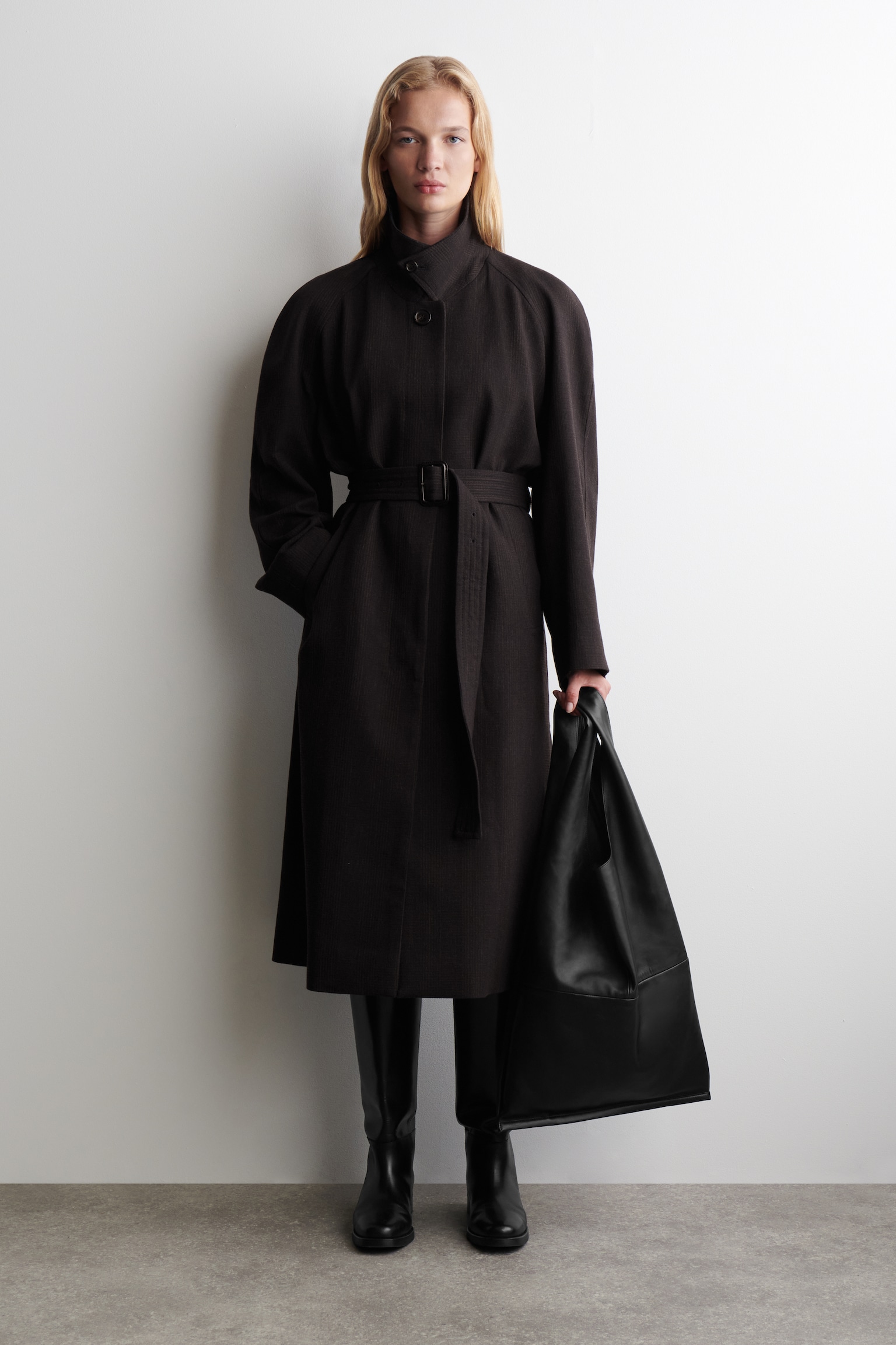 TOTE BAG - LEDER - SCHWARZ - 7
