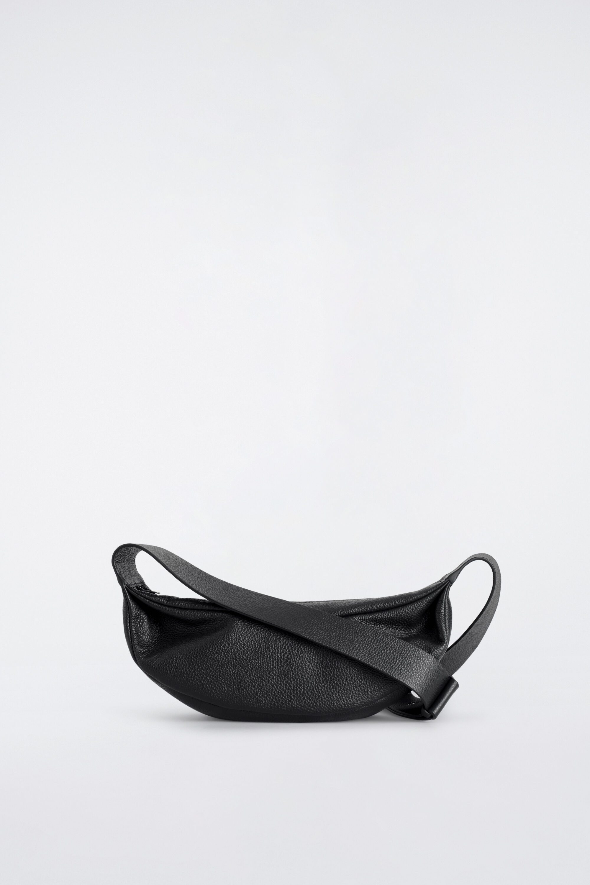 SWING CROSSBODY BAG - TEXTURED LEATHER - BLACK | COS US