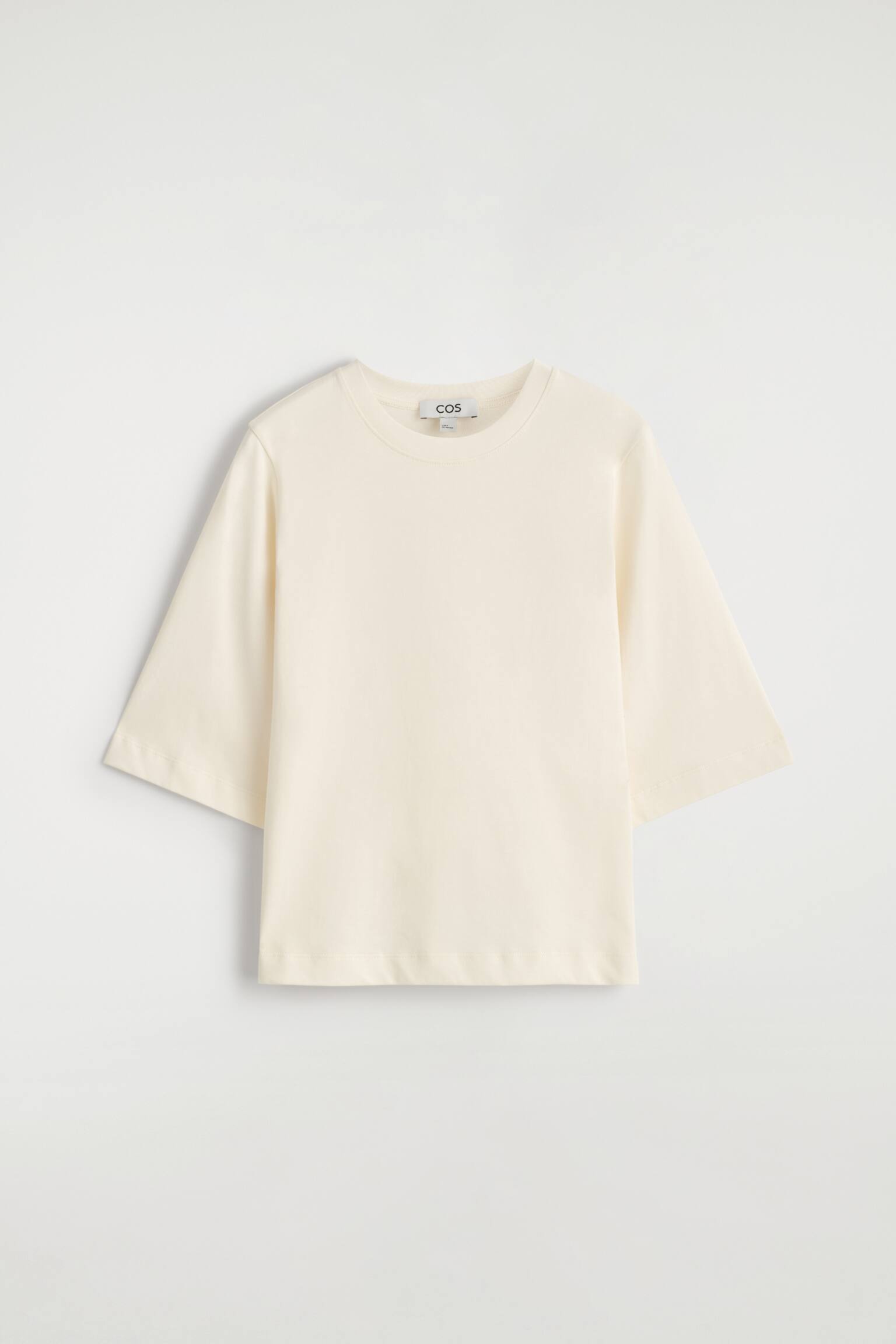 Katoenen T-shirt - Crème/DONKERBRUIN/Wit / rood / gestreept - 2