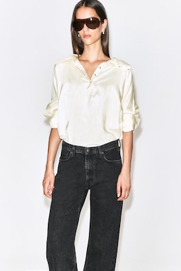 CHORD STRAIGHT-LEG JEANS — FADED BLACK 5