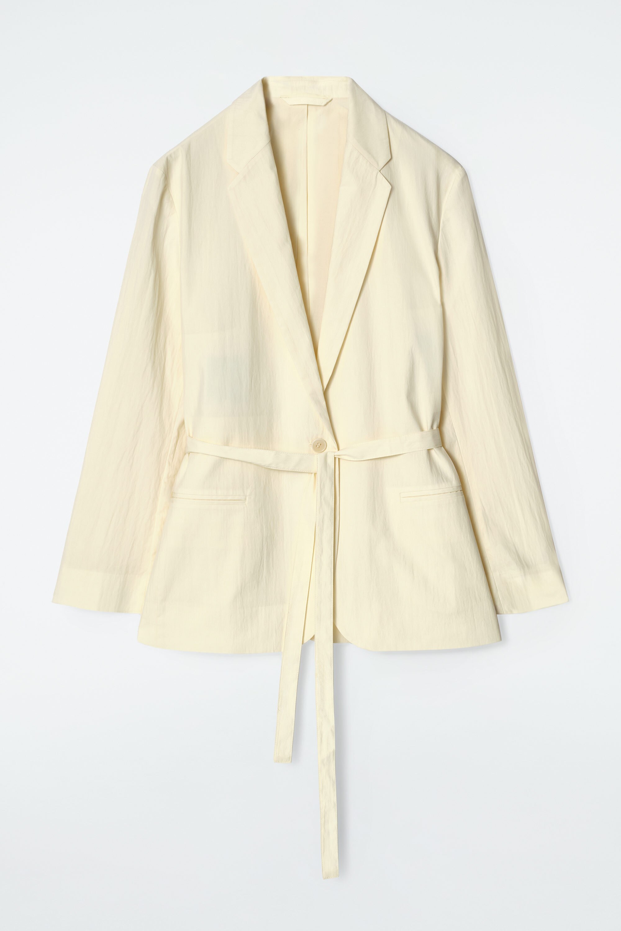 CROPPED PADDED HYBRID GILET - BEIGE | COS