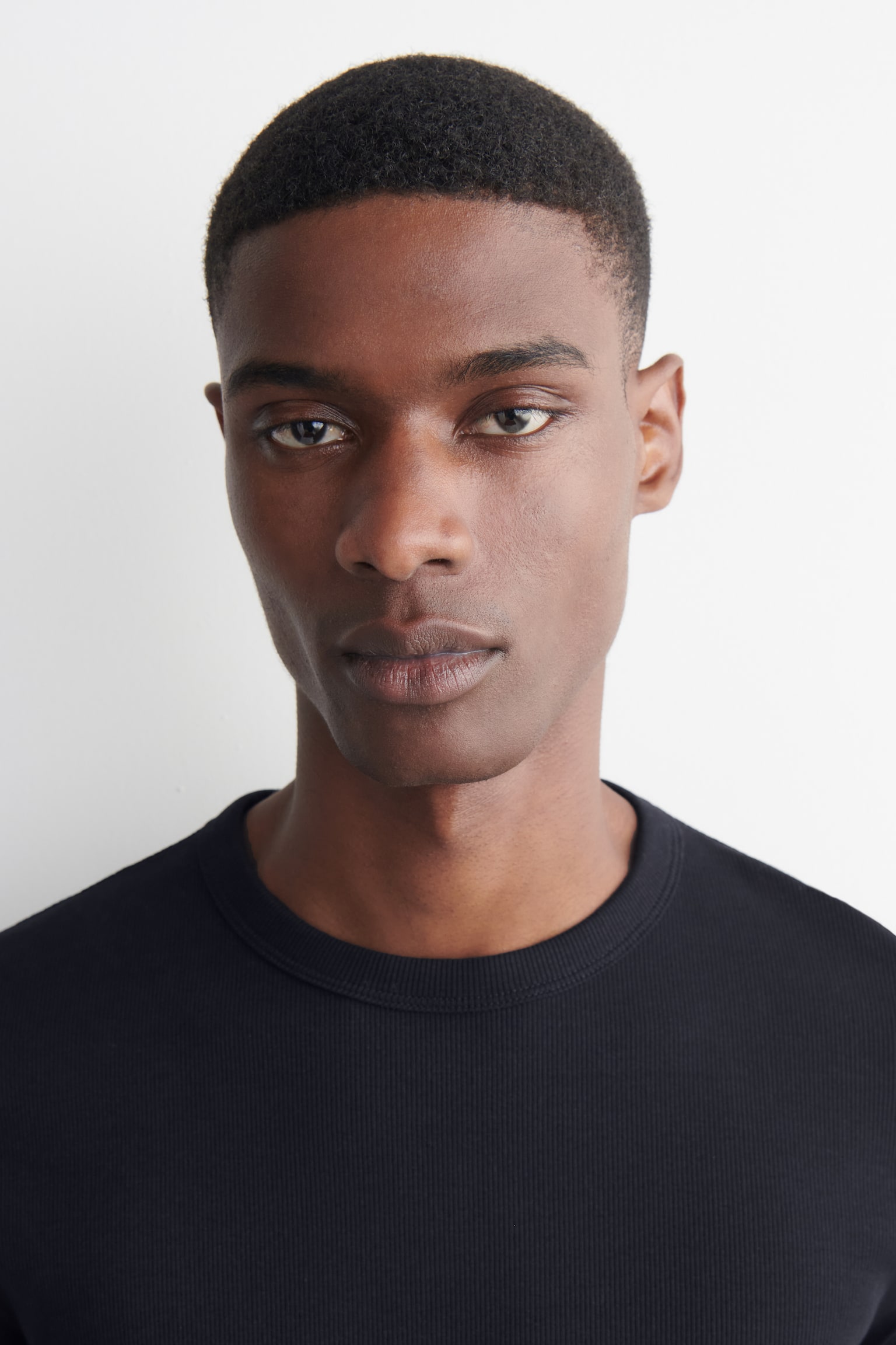 SLIM RIBBED COTTON T-SHIRT - 3