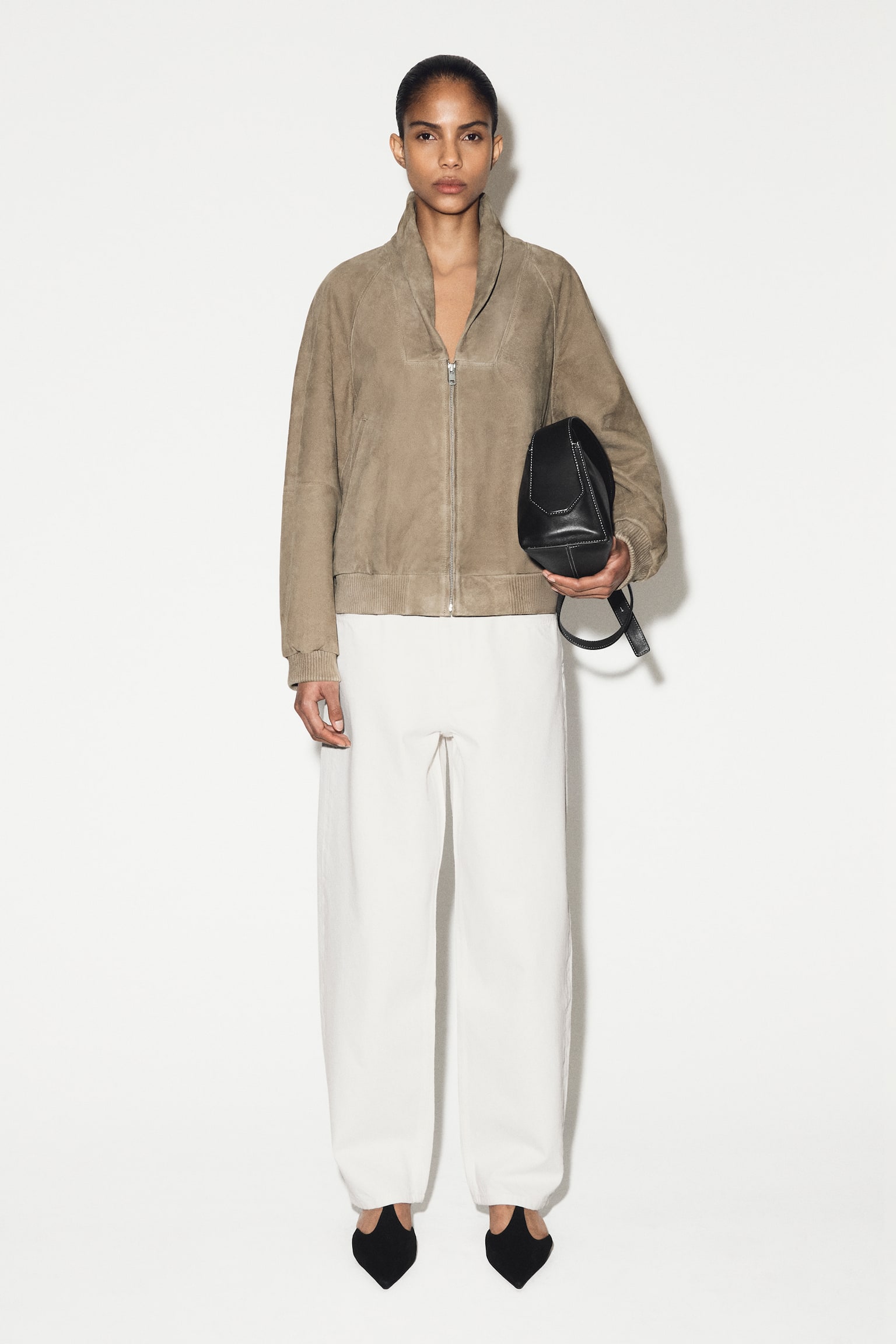 BAY BARREL-LEG JEANS - BRANCO/ROSA CLARO/AZUL ESCURO/Castanho caqui/PRETO - 4