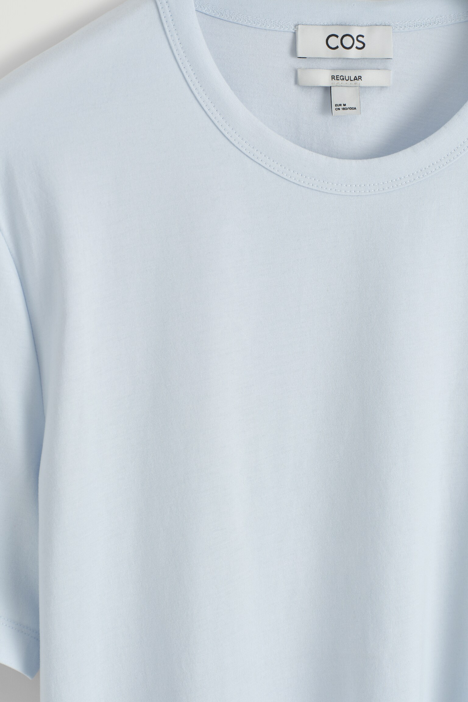CAMISETA DE ALGODÓN CEPILLADO REGULAR FIT - AZUL CLARO/NEGRO/AZUL MARINO/Blanco/CAQUI/VERDE EMPOLVADO/BEIGE - 8