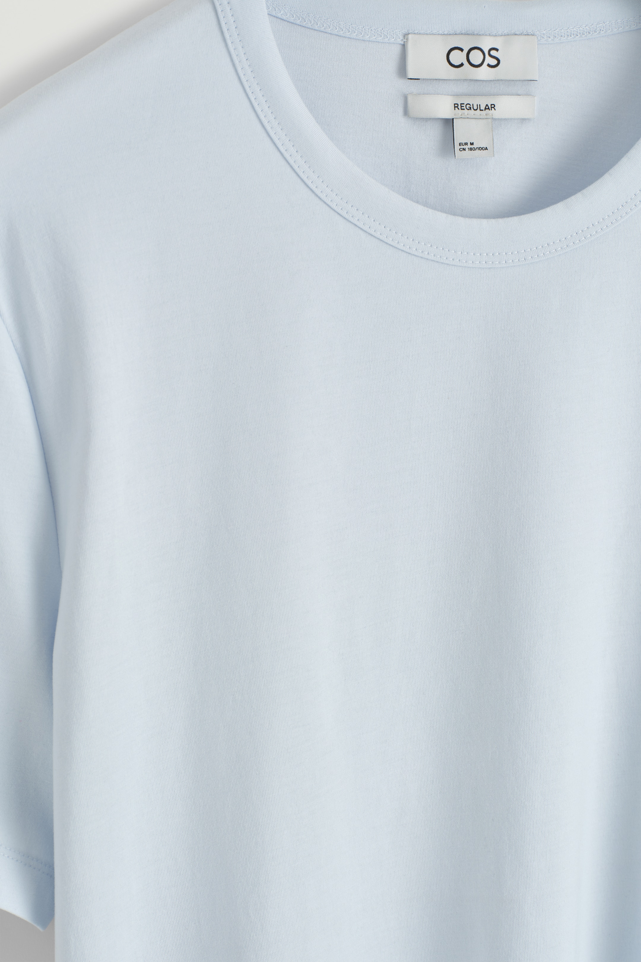 Grotere afbeelding bekijken: REGULIER T-SHIRT VAN GEBORSTELD KATOEN - LICHTBLAUW - HEREN | H&M BE 8
