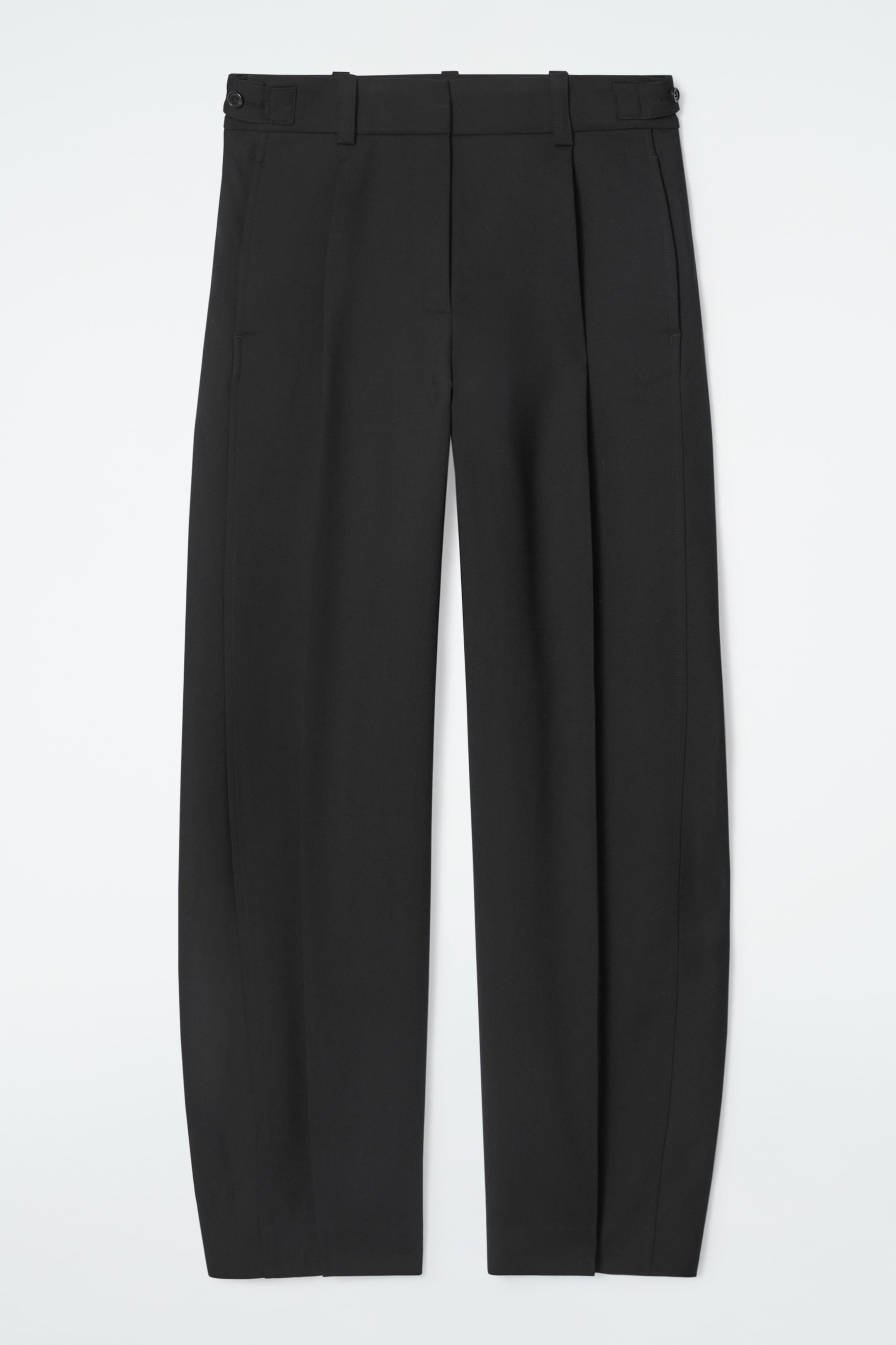 Grösseres Bild ansehen: HOSE AUS WOLL-MIX MIT BARREL-BEIN - SCHWARZ - DAMEN | H&M CH 5