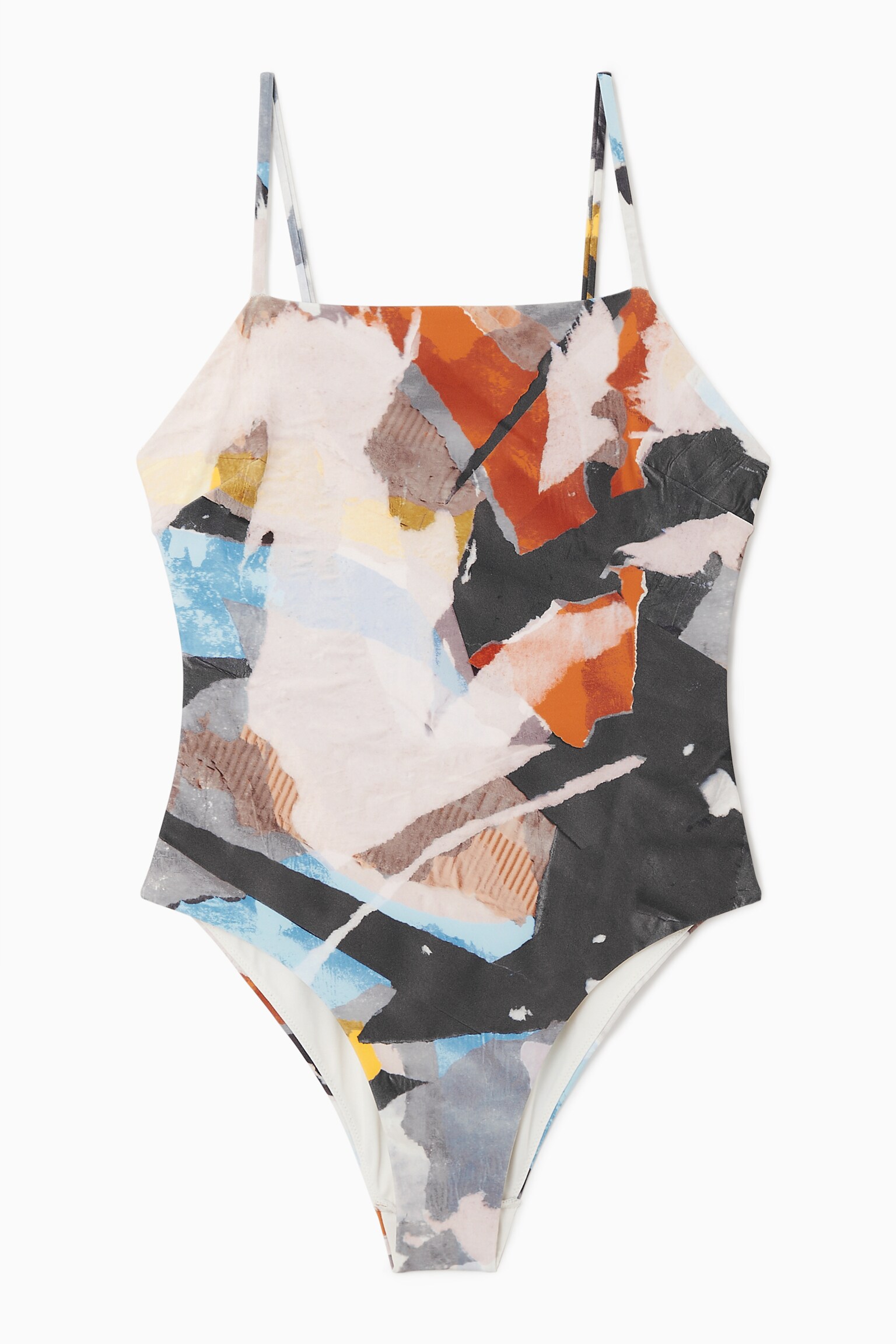 CROSSOVER-BACK SWIMSUIT - MULTICOLOURED