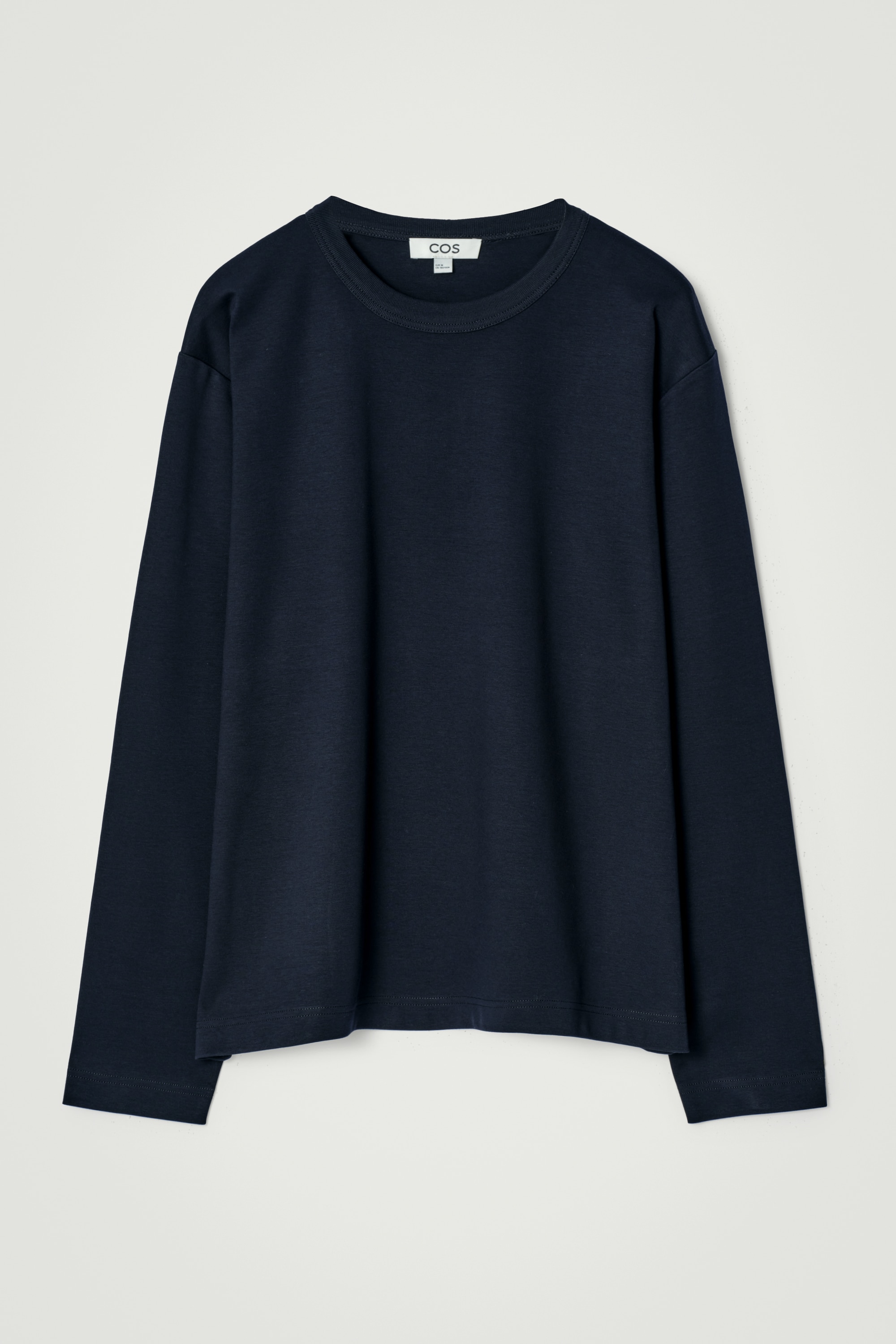 T-SHIRT DÉCONTRACTÉ À MANCHES LONGUES EN JERSEY - BLEU MARINE/ROUGE/NOIR/BLANC/BLEU CIEL/BORDEAUX/BLEU/ROUGE / BLANC / RAYURES/VERT FONCÉ