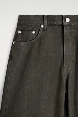 BAY BARREL-LEG JEANS — KHAKI BROWN 5