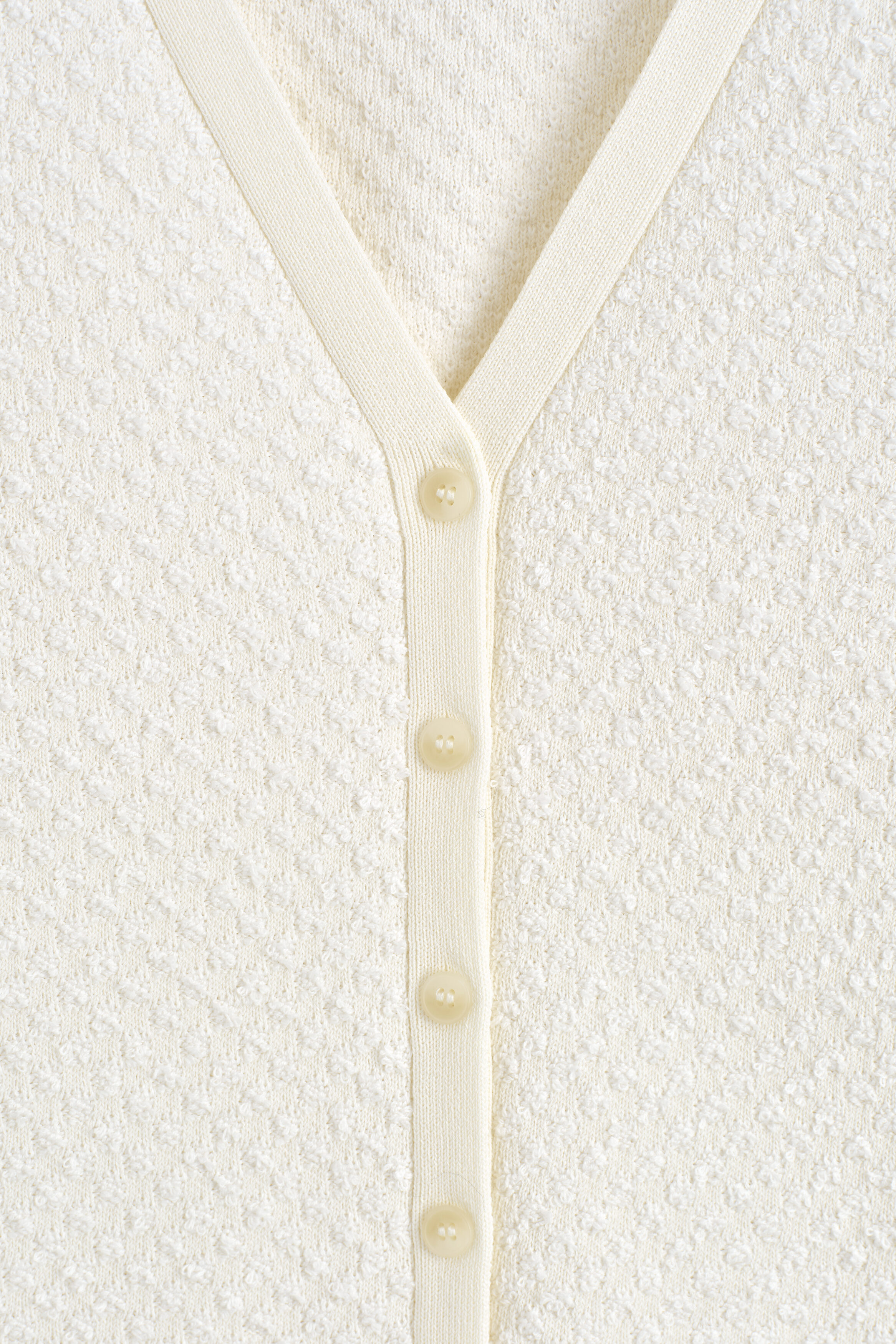 JACQUARD-KNIT CARDIGAN - CREAM | COS US