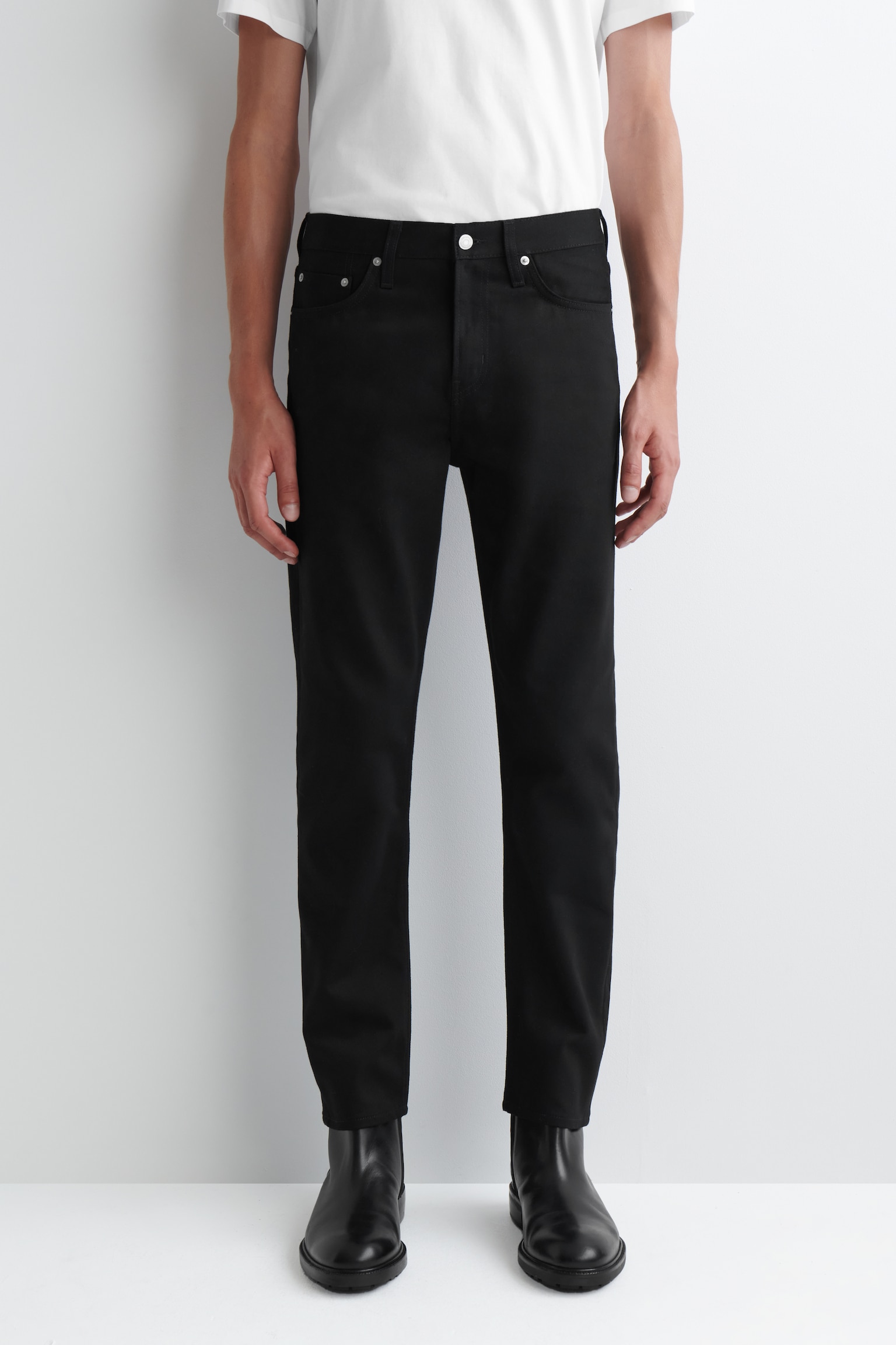 PIER JEANS MIT SCHMALEM BEIN - SCHWARZ/Dunkelblau - 5