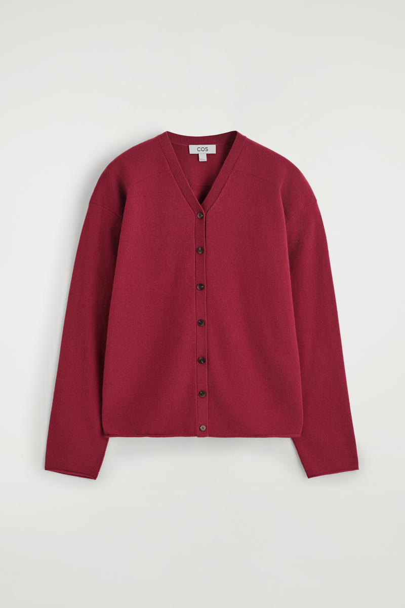 Merino Wool V-Neck Cardigan