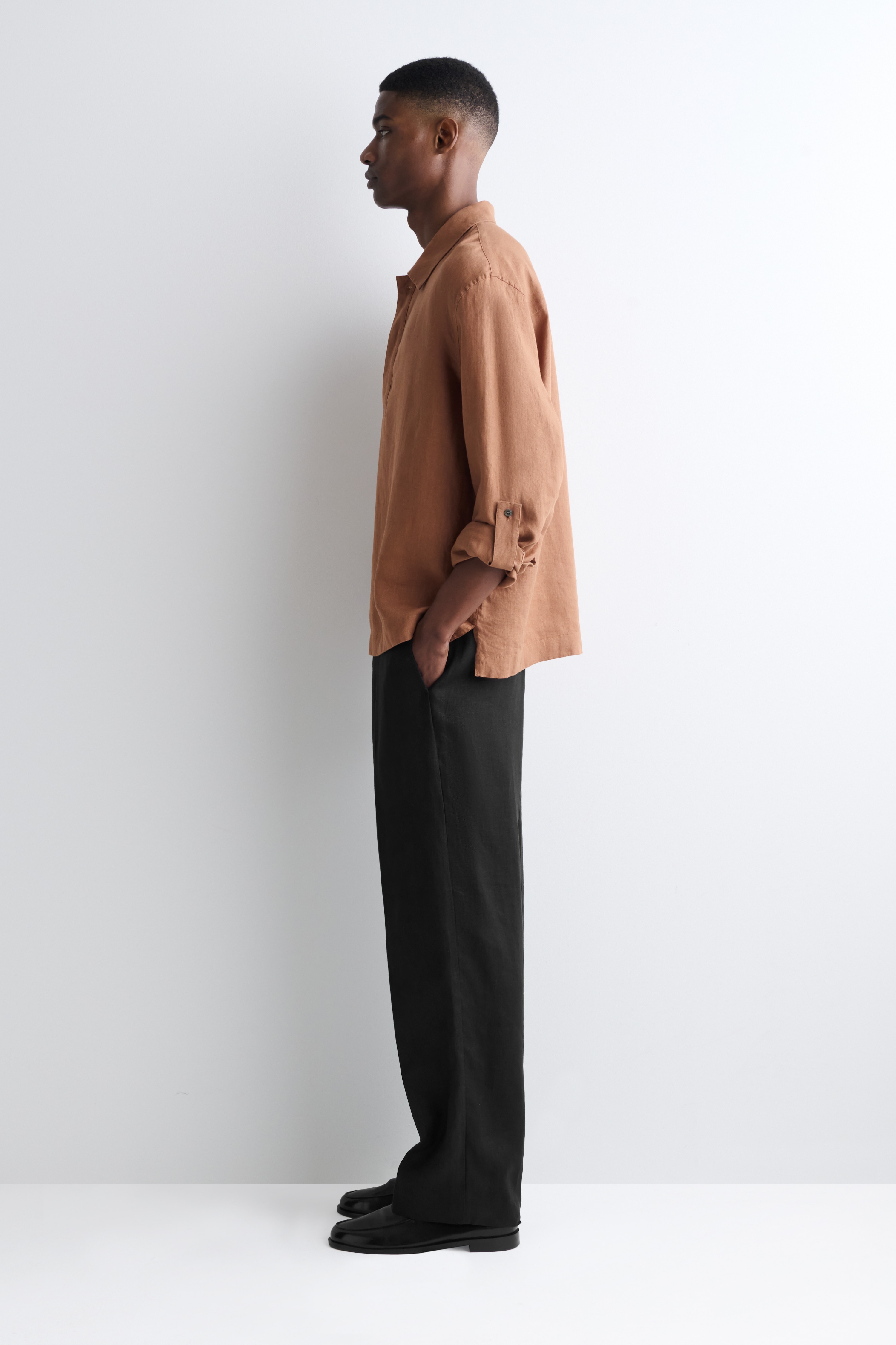 LINEN POPOVER SHIRT