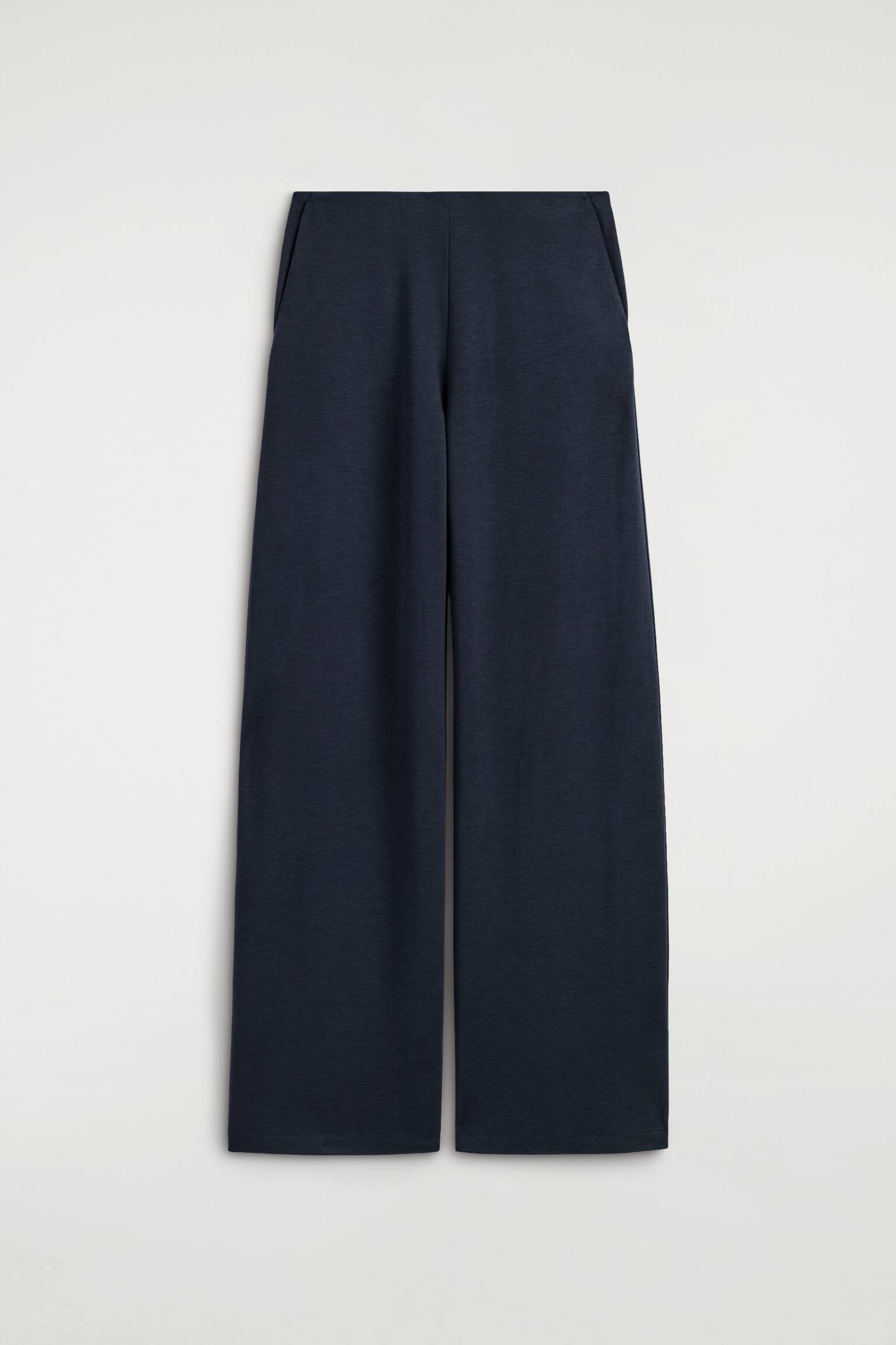 MODAL-JERSEY TROUSERS - כחול נייבי/בורדו - 1