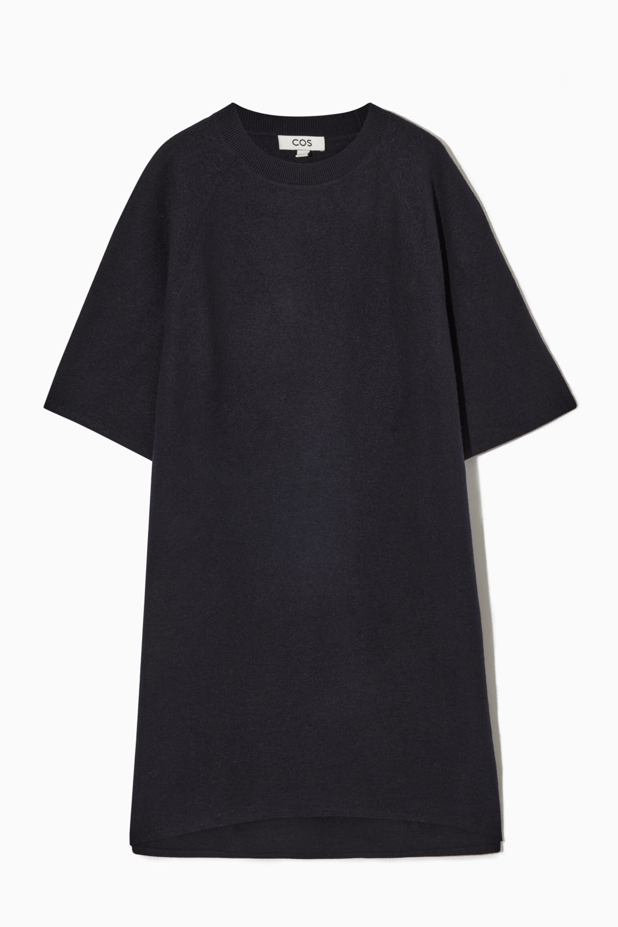 Agrandir l'image: ROBE T-SHIRT OVERSIZE EN LAINE - BLEU MARINE - FEMME | H&M CH 1