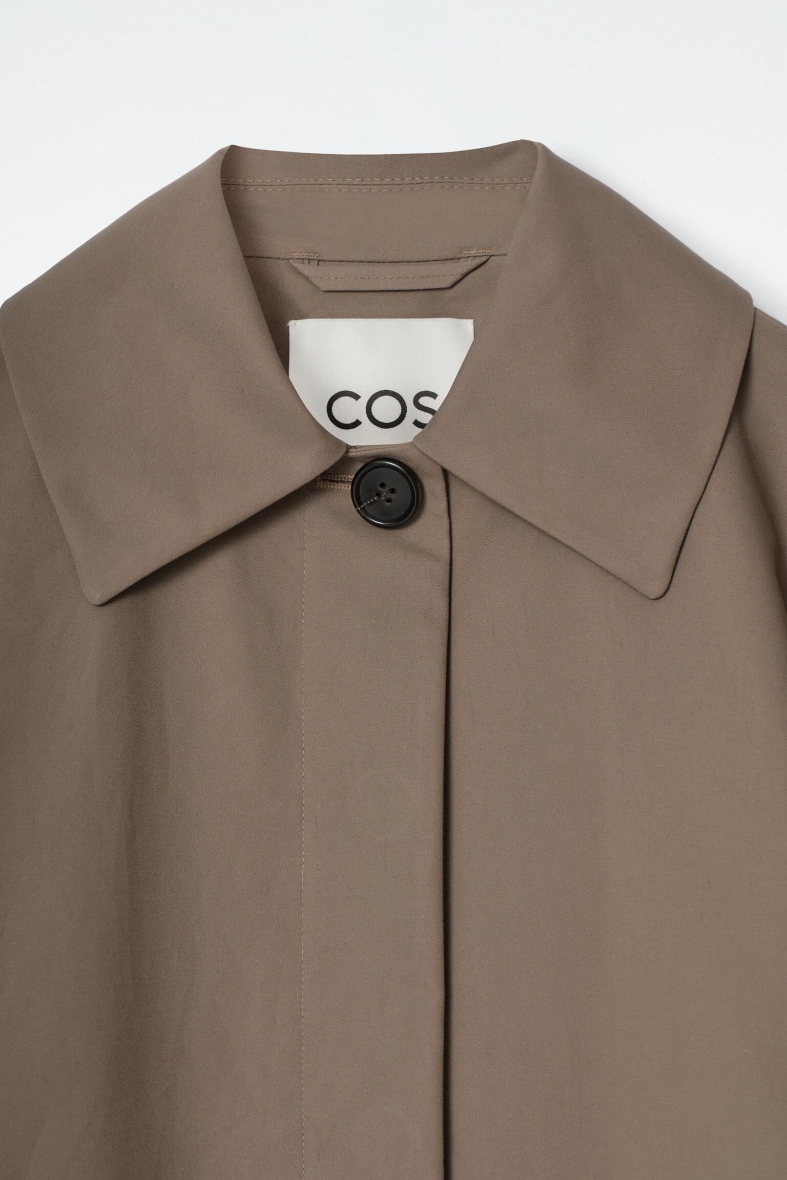 CAR COAT AUS BAUMWOLLE MIT KRAGEN - BEIGE - 6