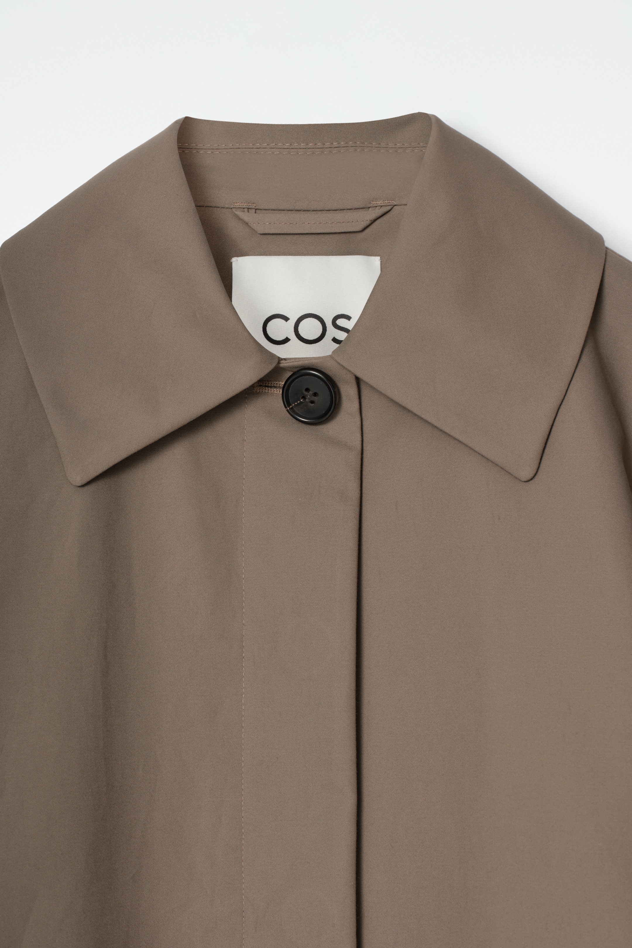 Größeres Bild anzeigen: CAR COAT AUS BAUMWOLLE MIT KRAGEN - BEIGE - Ladies | H&M AT 7