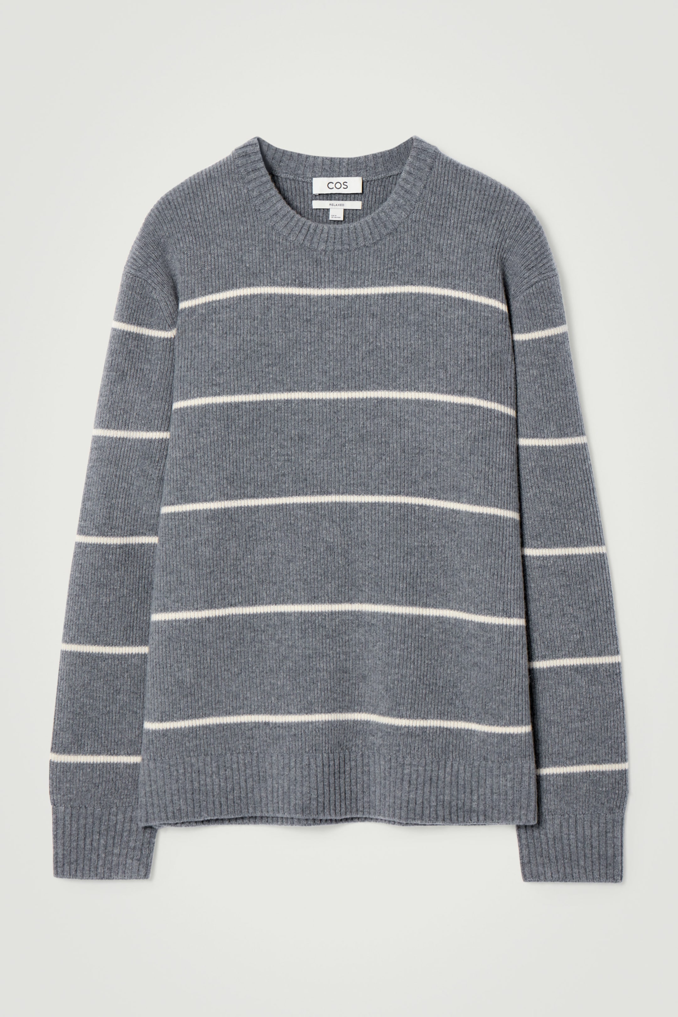 STRIPED WOOL AND YAK-BLEND JUMPER