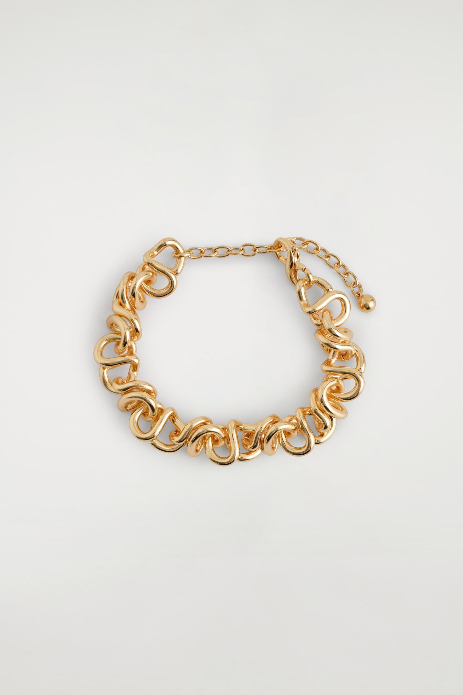 KNOTTED CHAIN BRACELET - זהב - 1