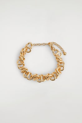 KNOTTED CHAIN BRACELET — GOLD 3