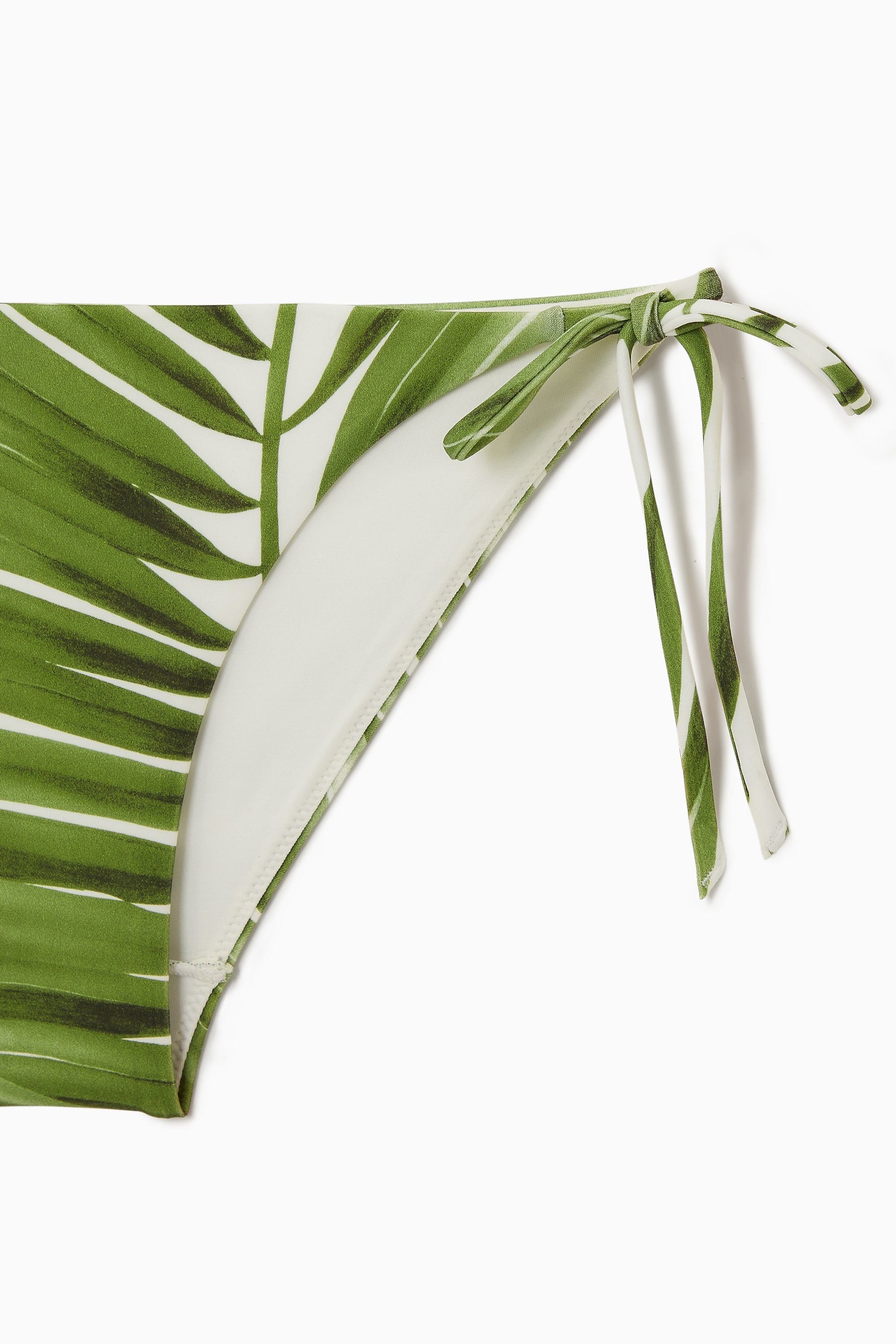 Ingrandisci l'immagine: TIE-SIDE BIKINI BRIEFS - WHITE / GREEN - DONNA | H&M CH 3