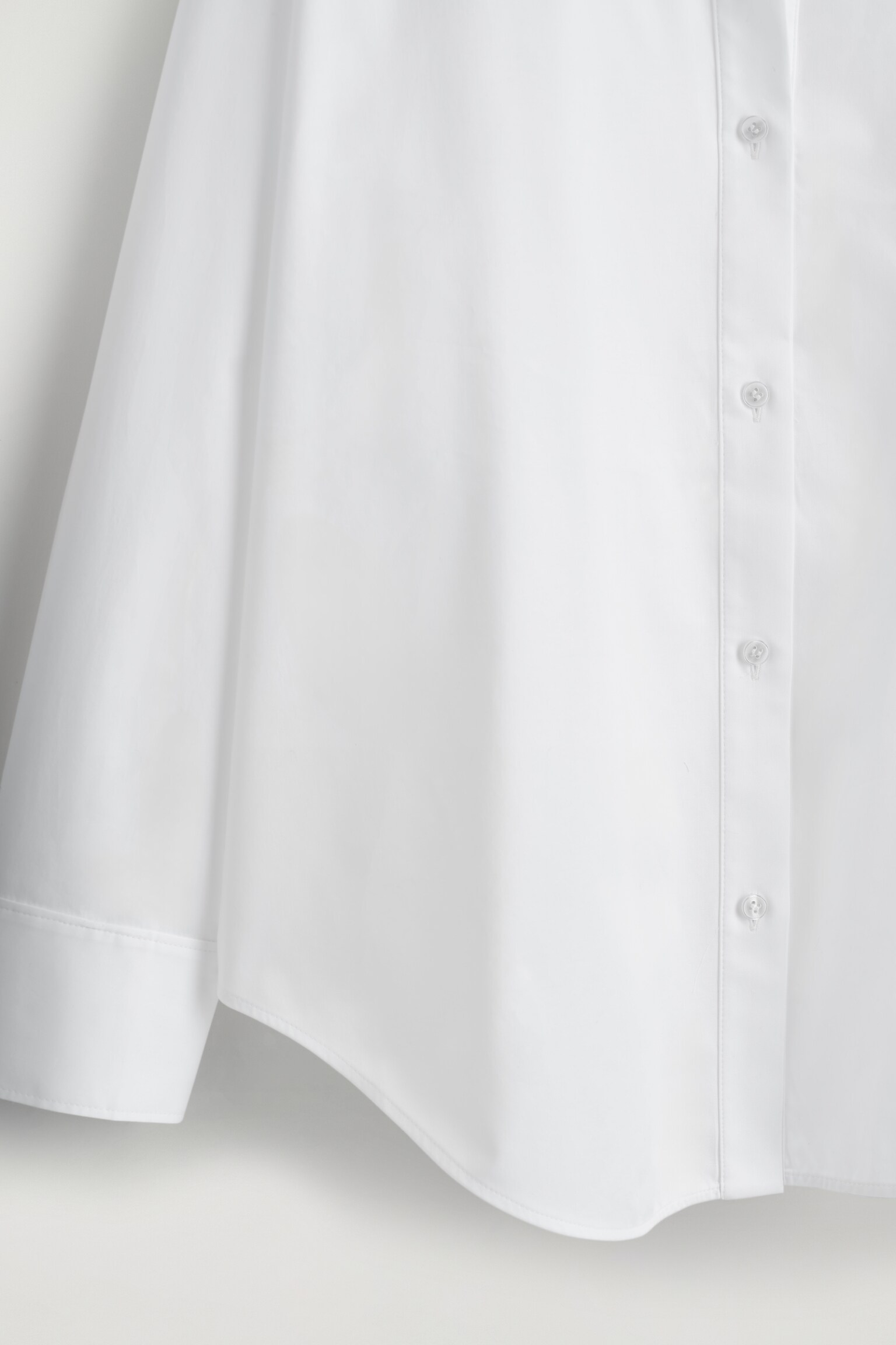 CAMISA DE ALGODÓN CON CUELLO ABIERTO - BLANCO - 5