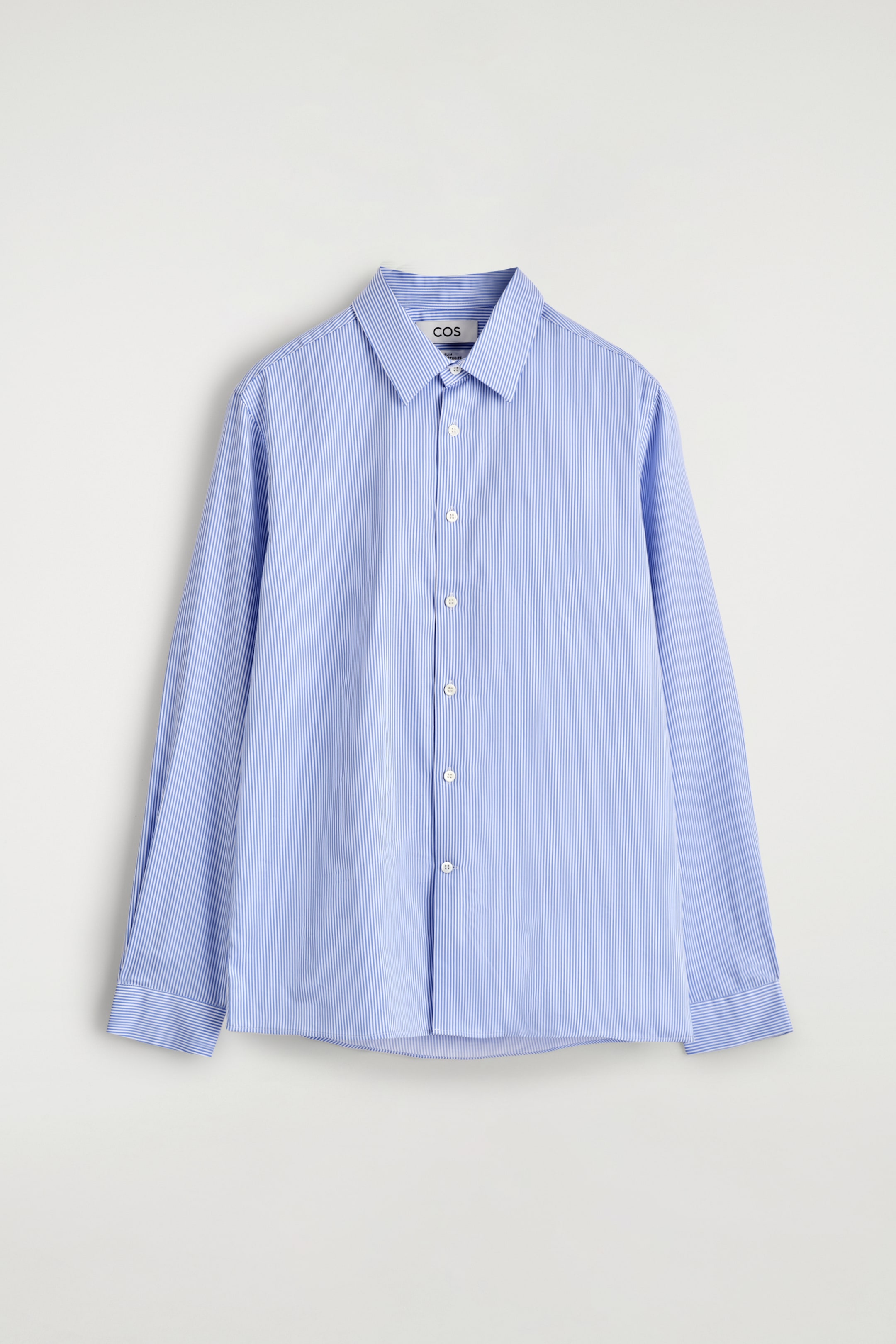 Agrandir l'image: CHEMISE HABILLÉE SLIM EN POPELINE - BLEU / RAYÉ - HOMME | H&M FR 6